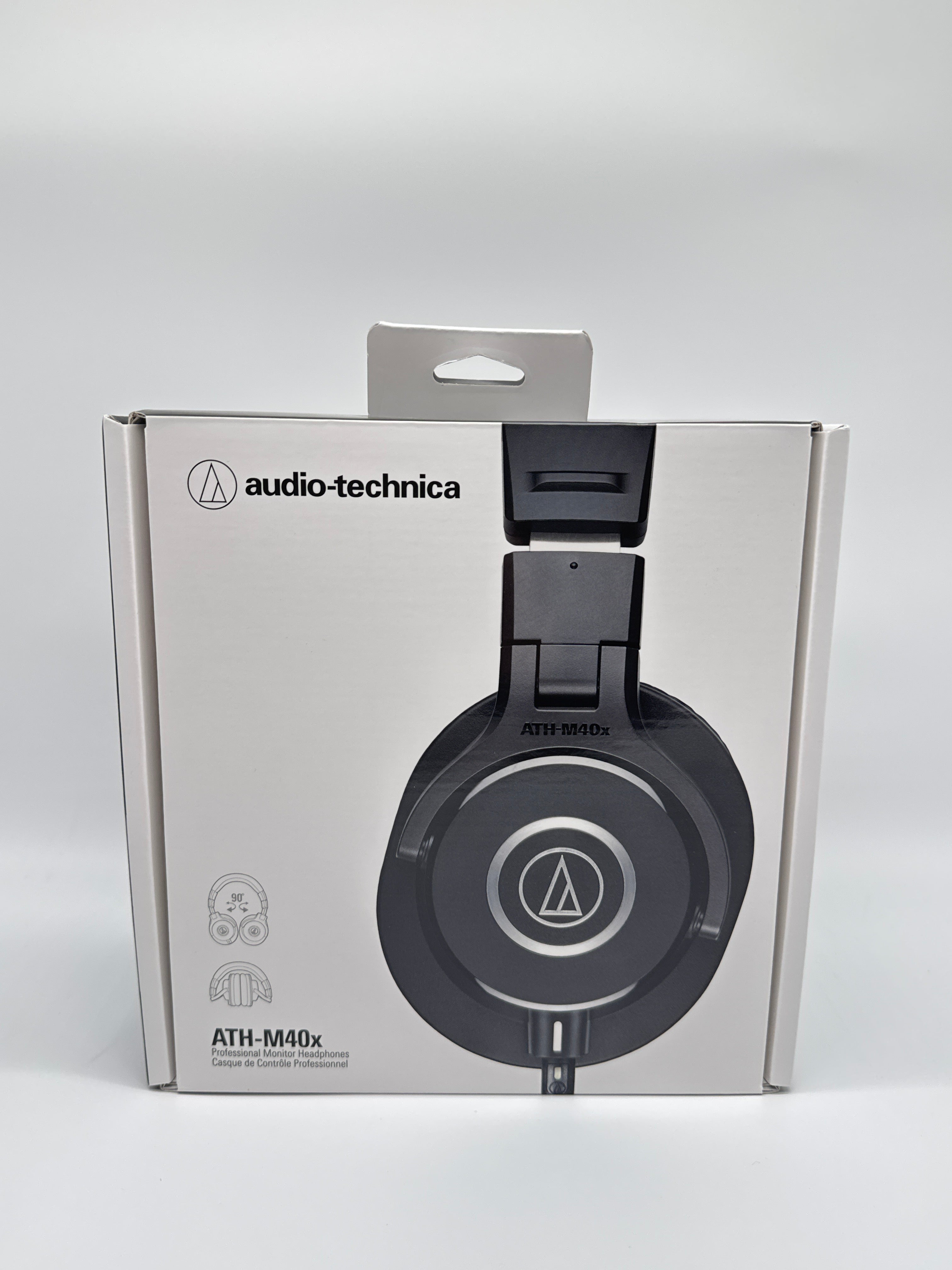Audio-Technica ATH-M40X Black Over-Ear Headphones Open Box