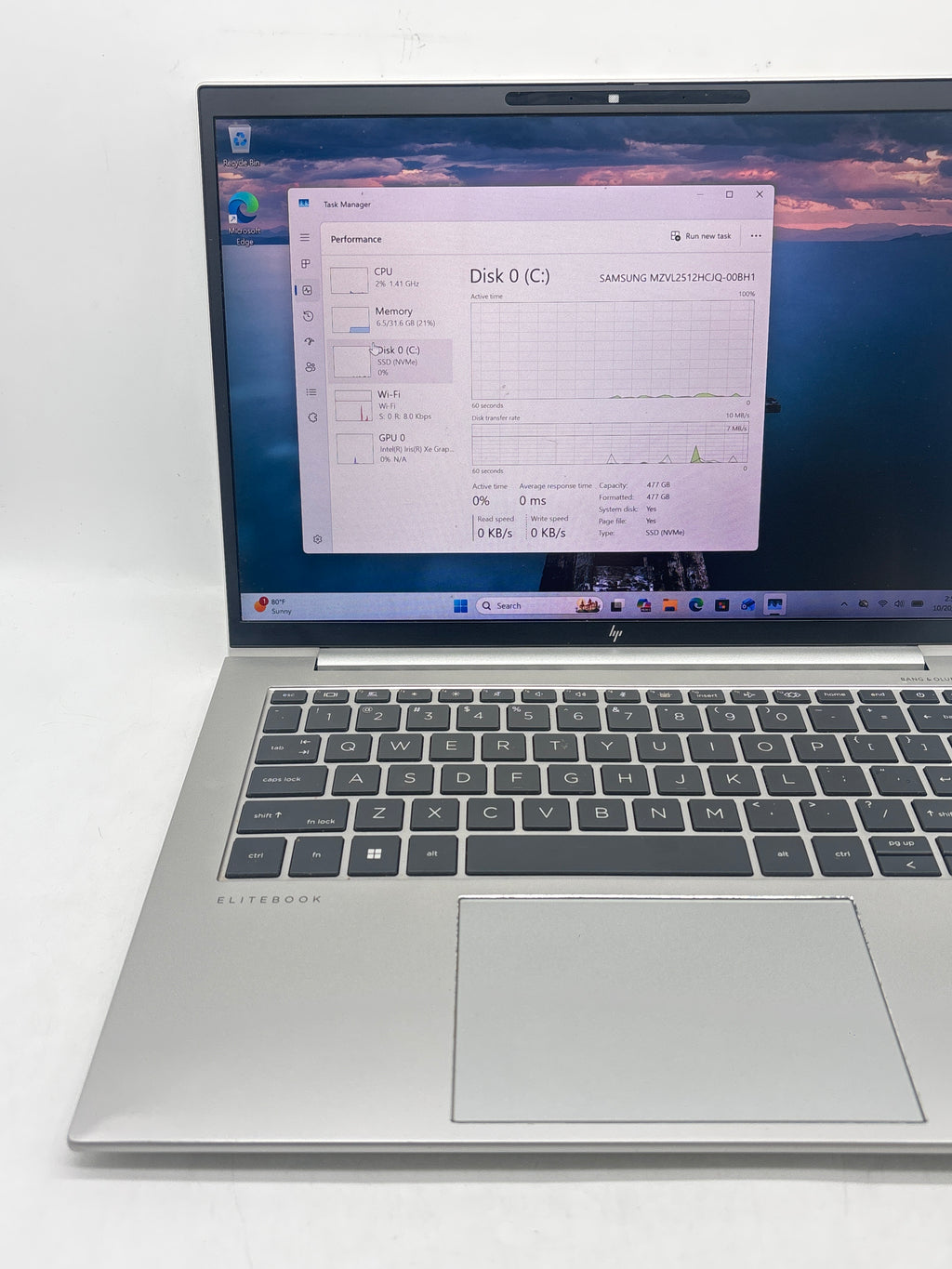 HP EliteBook 840 G9 14in Core i7 1265U 32GB RAM 512GB SSD Read
