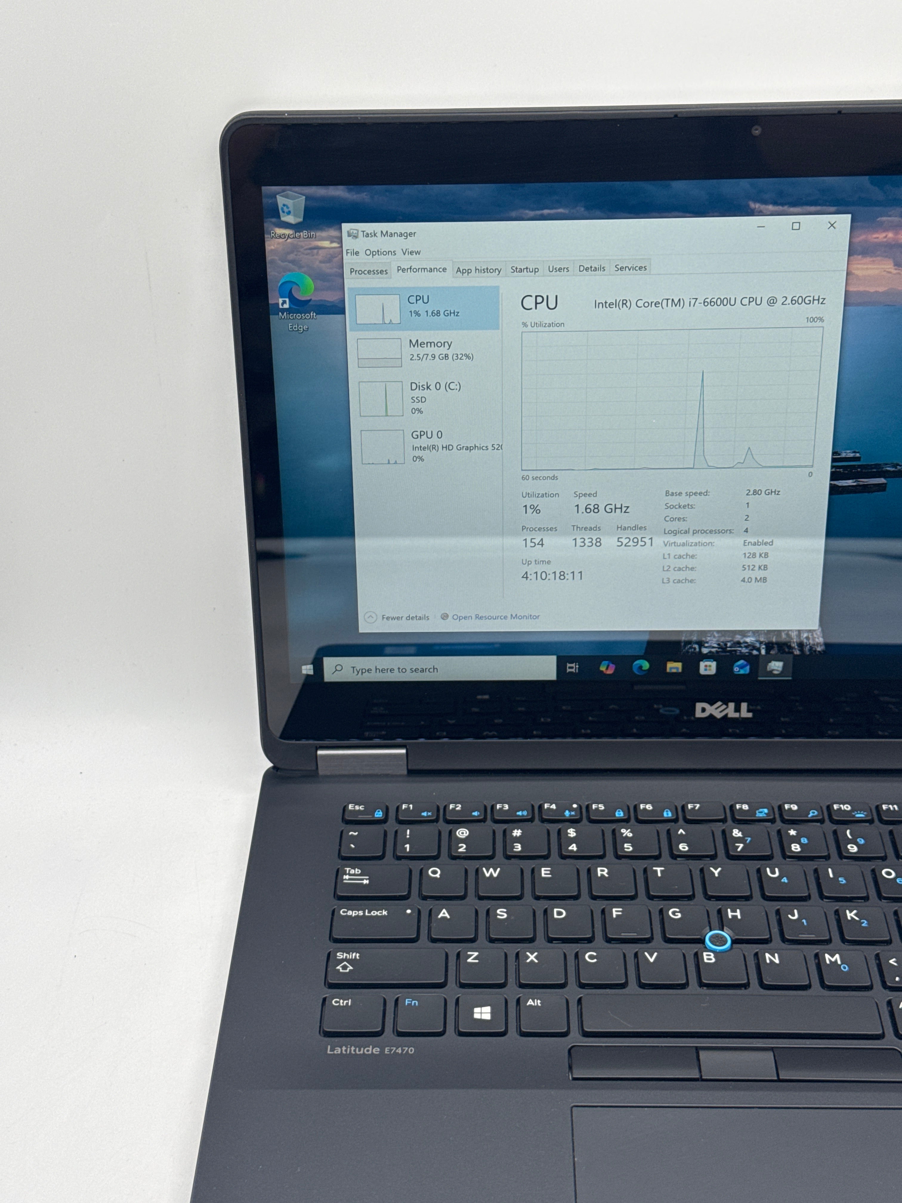 Dell Latitude e7470 i7-6600U 8GB RAM 256GB SSD