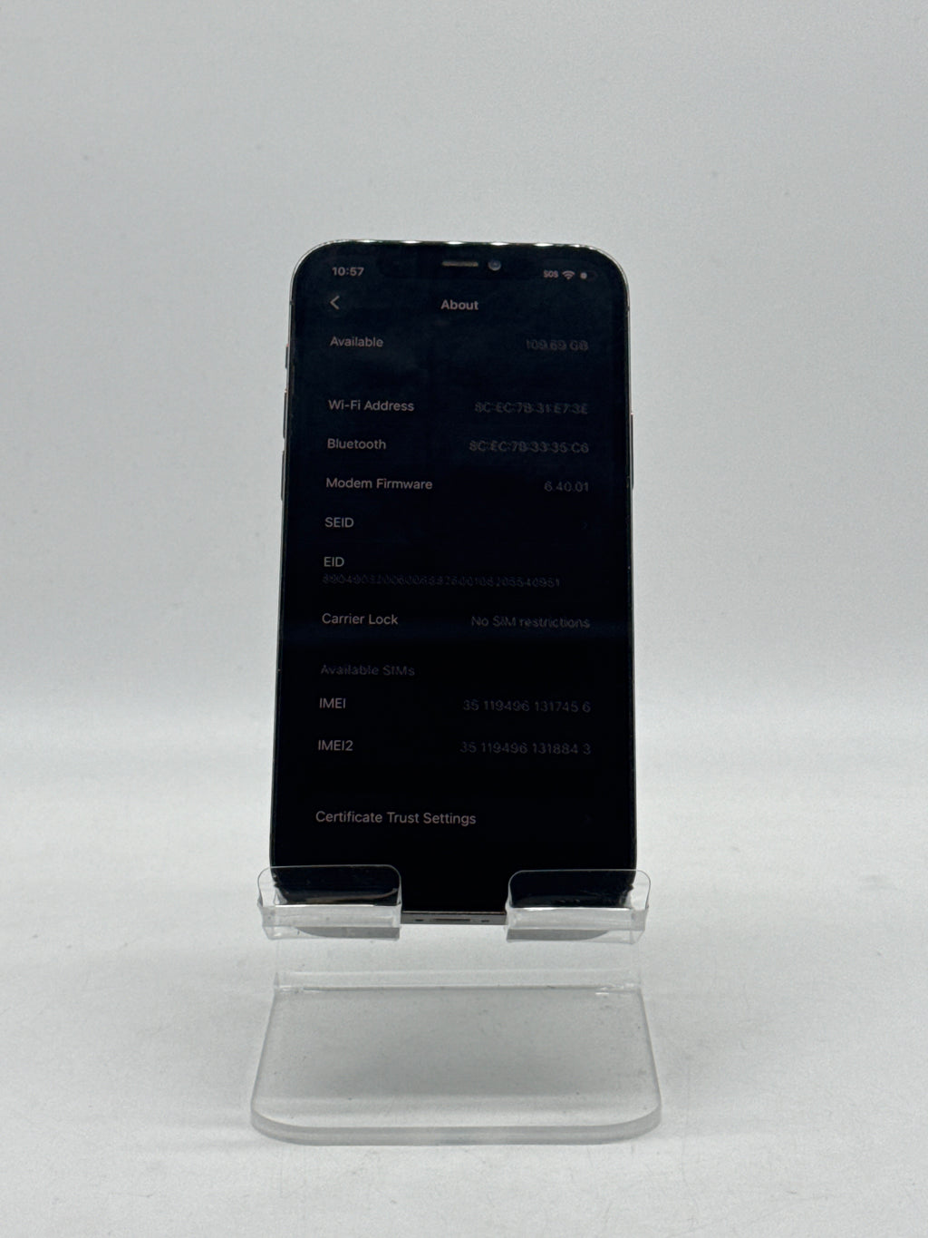 Apple iPhone 12 Pro 128GB Graphite Unlocked For Parts