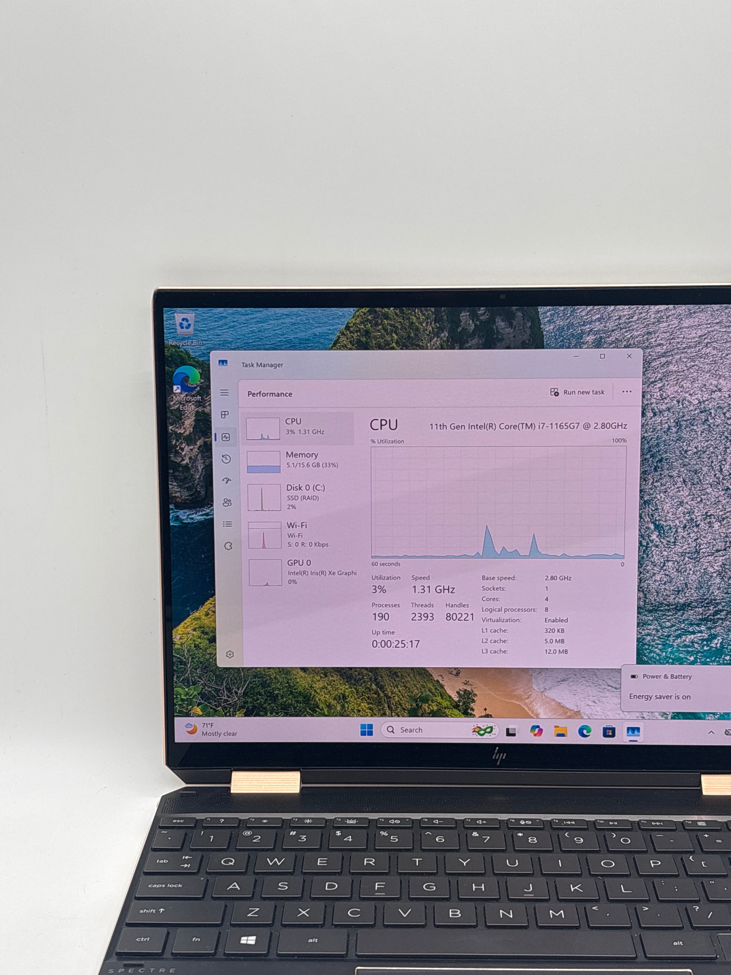 HP Spectre x360 14-inch i7-1165G7 1TB SSD 16GB RAM