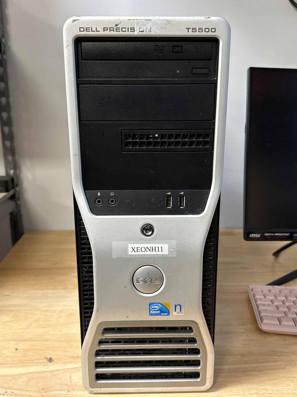 Dell Precision T5500 Server Xeon 5590 16GB RAM 250GB HDD