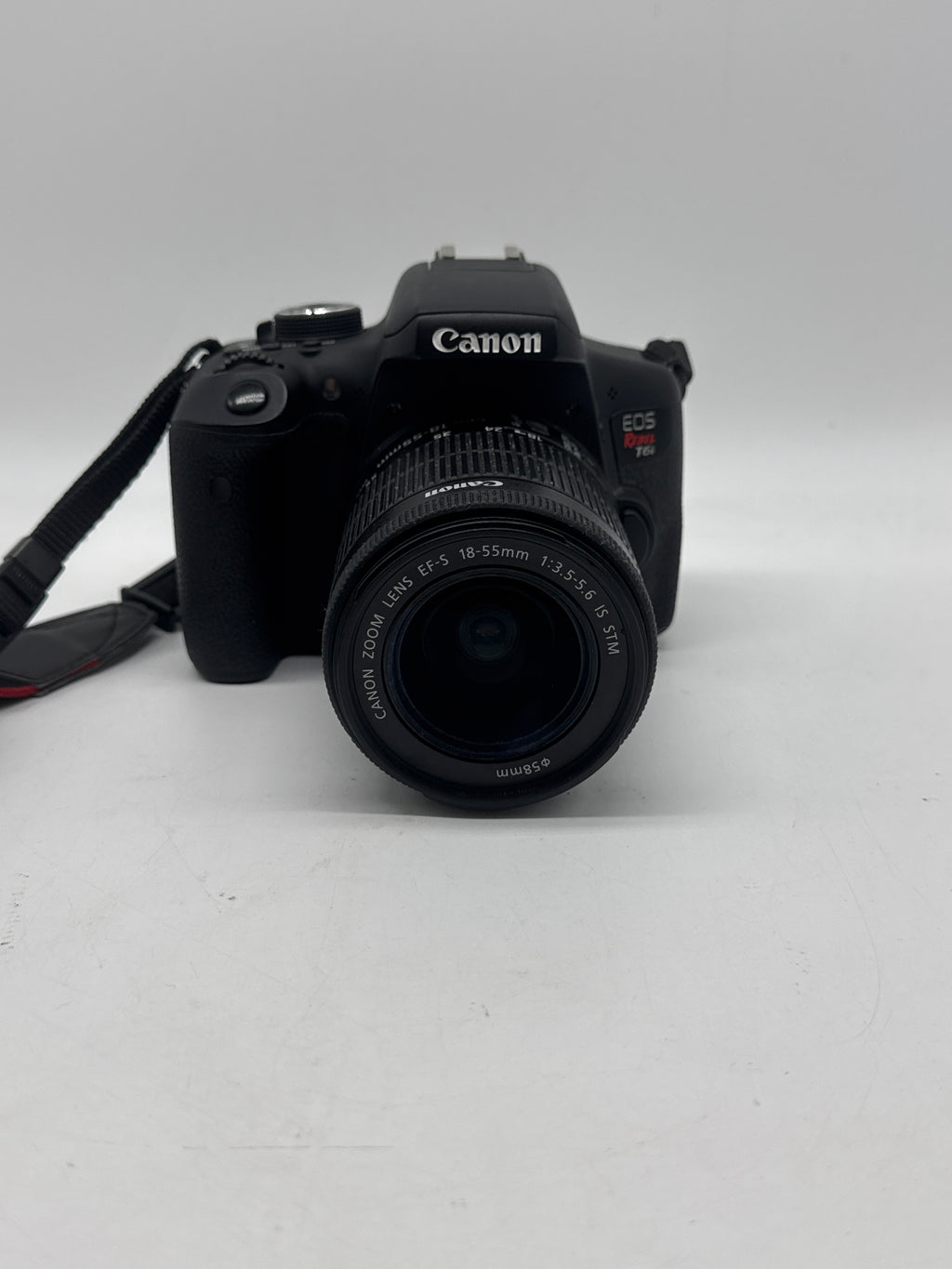 Canon EOS Rebel T6i 24MP DSLR w/ EF-S 18-55mm Lens Black - Used