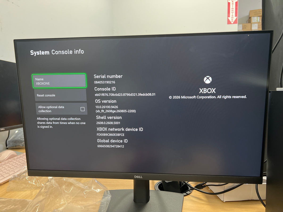 Microsoft Xbox One S 1TB Console White w/ 1 Controller and Cables Used