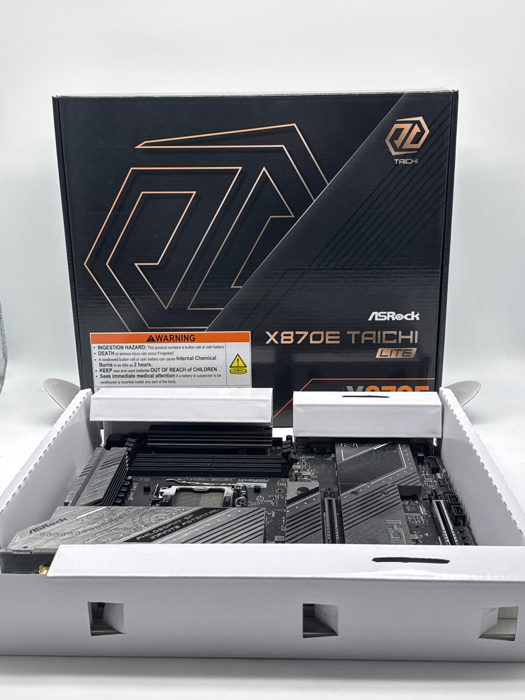 ASRock X870E Taichi Lite AM5 EATX Motherboard DDR5 Wi-Fi 7 - Used