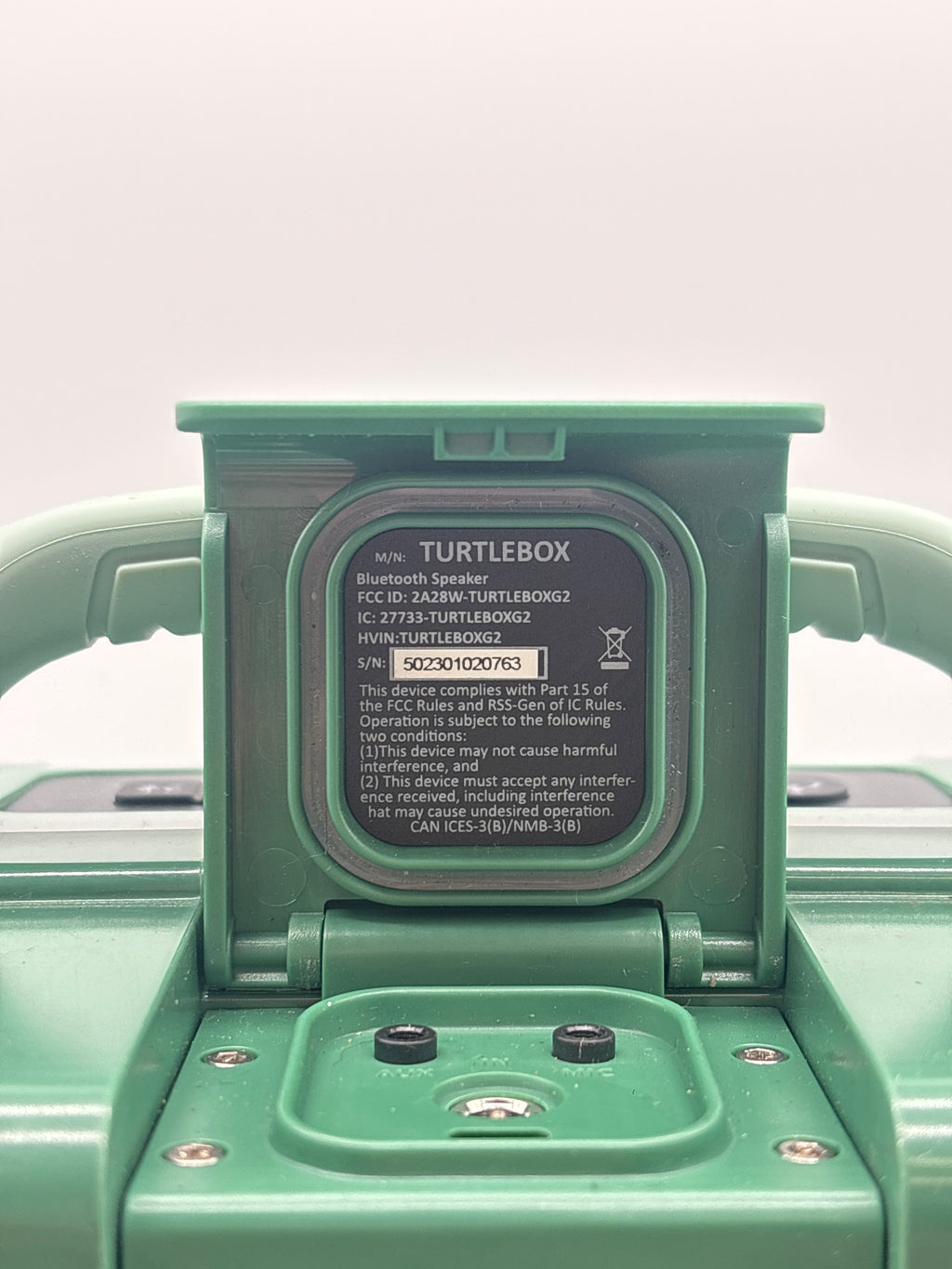 Turtle box Gen 2 Portable Outdoor Wireless Bluetooth Speaker Green