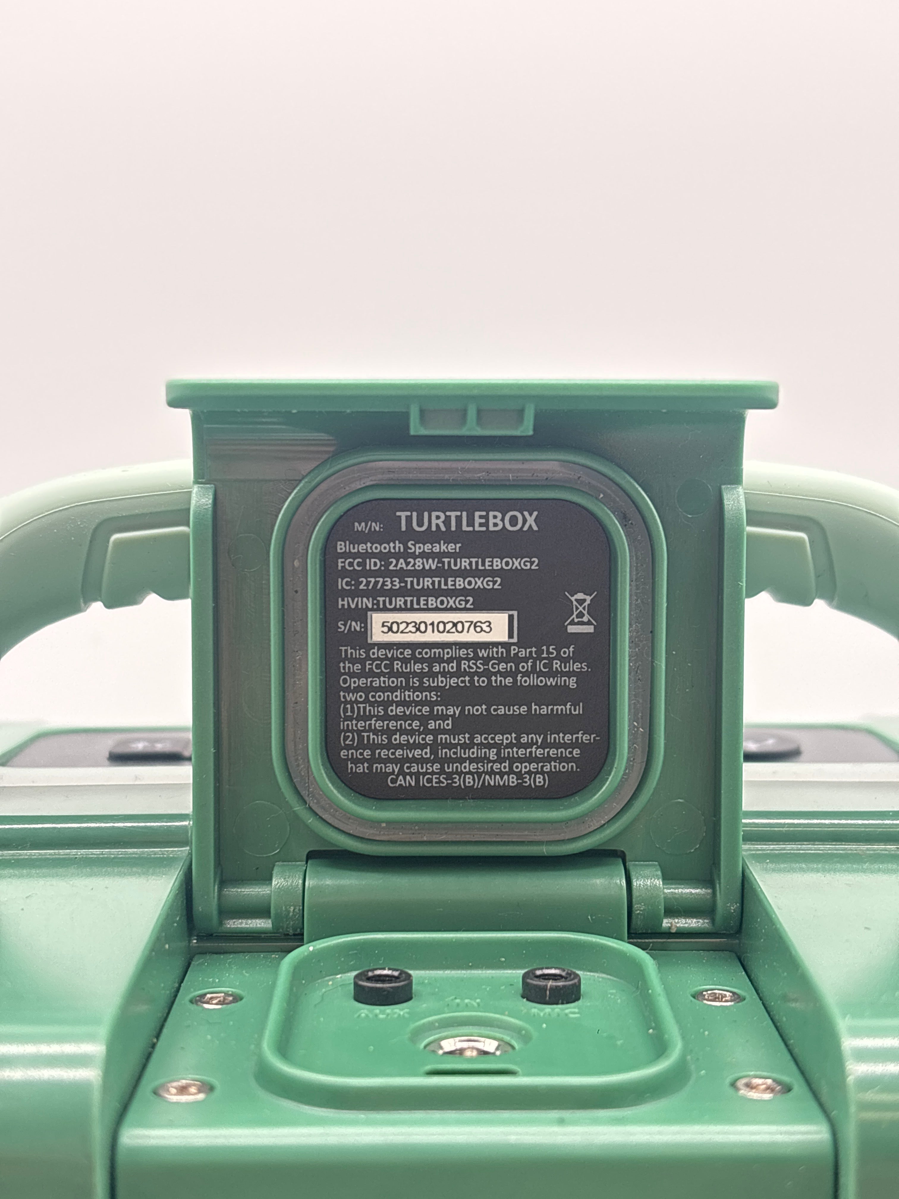 Turtle box Gen 2 Portable Outdoor Wireless Bluetooth Speaker Green