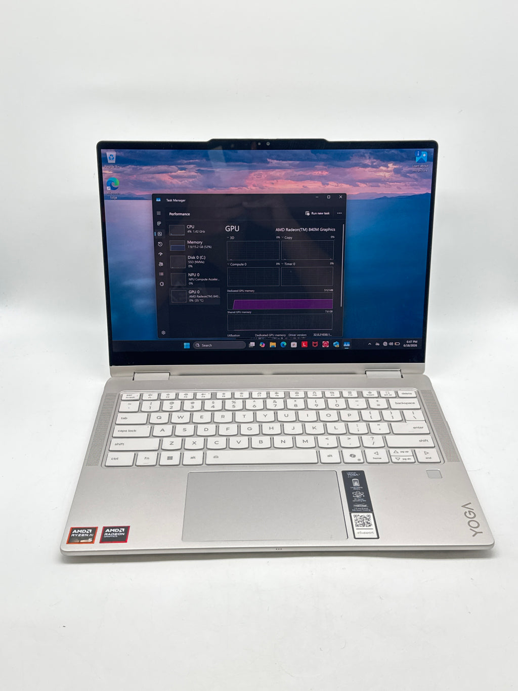 Lenovo Yoga 7 2-in-1 14" Ryzen AI 5 340 16GB 512GB SSD - Used