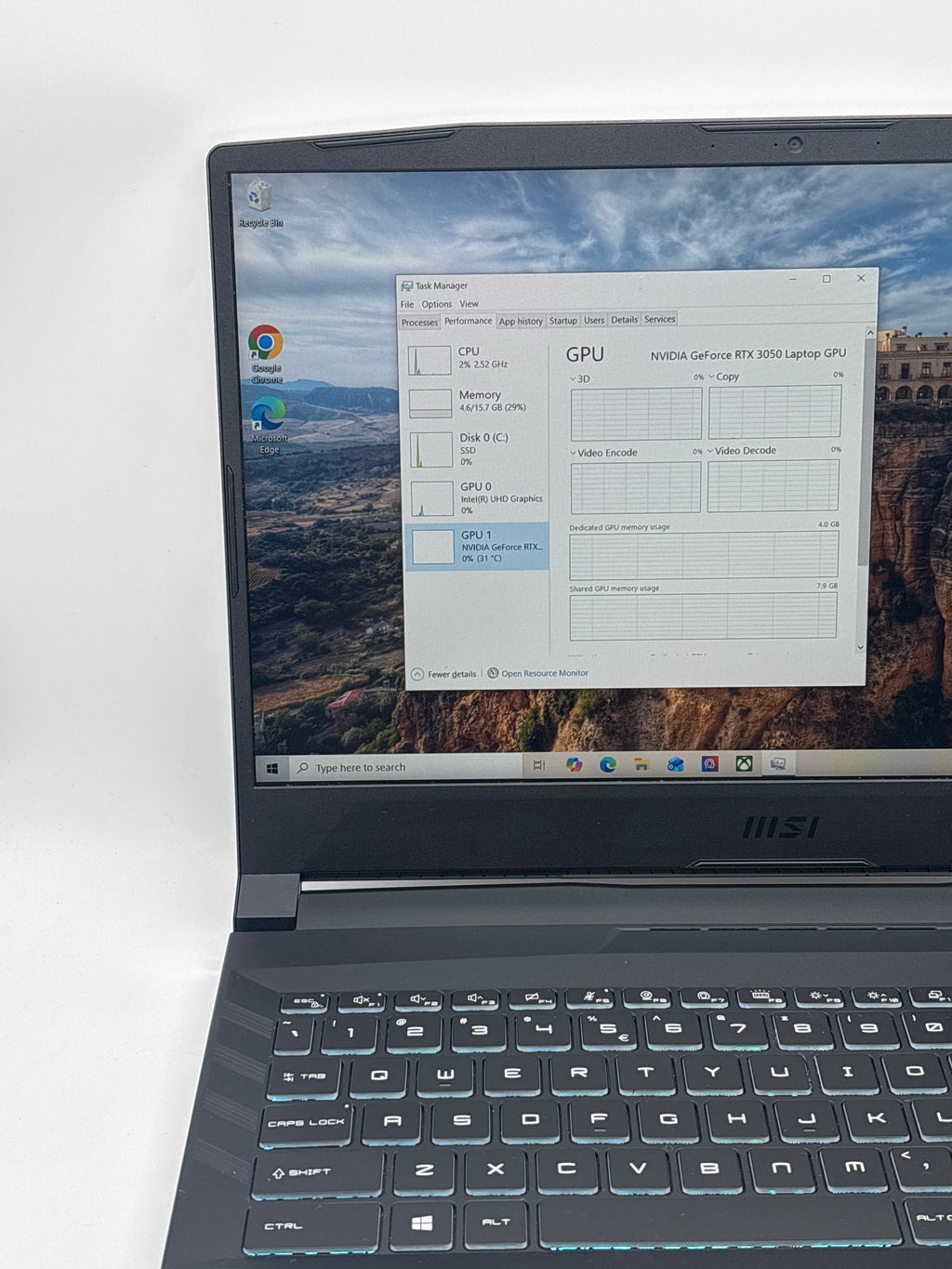 MSI Pulse GL66 i7-11800H 16GB RAM 1TB SSD RTX 3050