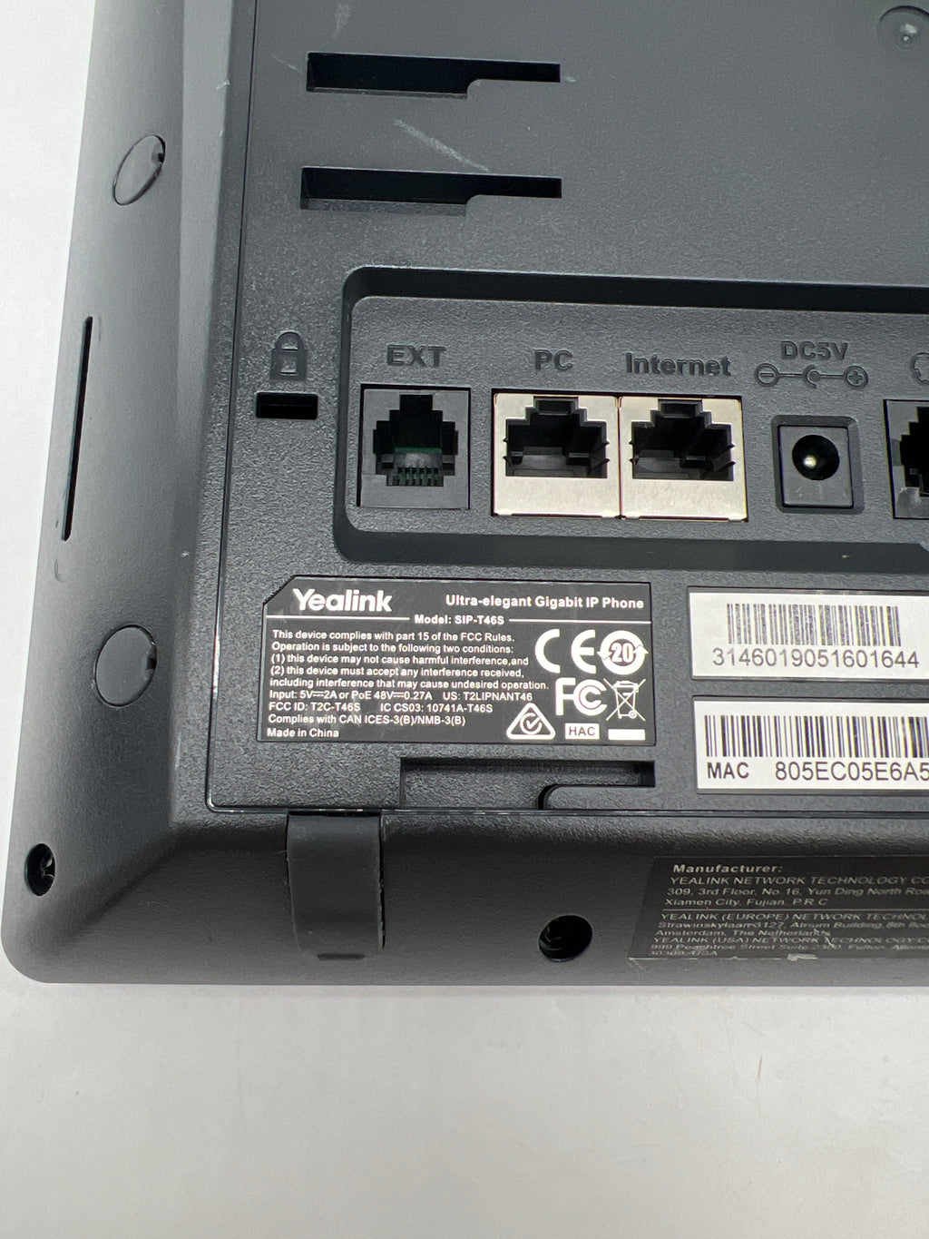Yealink SIP-T46S VoIP IP Business Phone - Cracked Screen