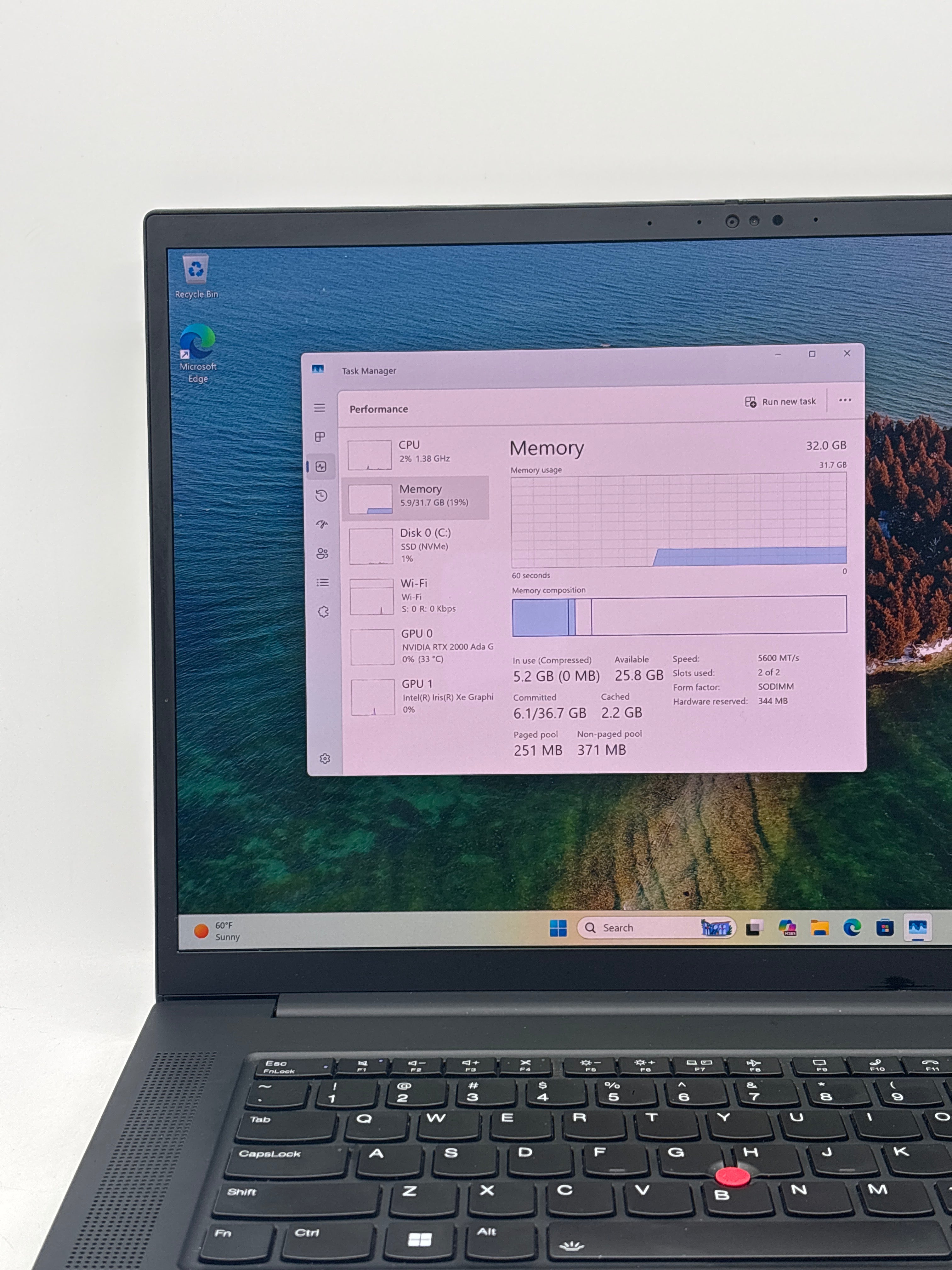 Lenovo ThinkPad P1 Gen 6 i7-13800H 32GB RAM 1TB SSD RTX 2000 TOUCH