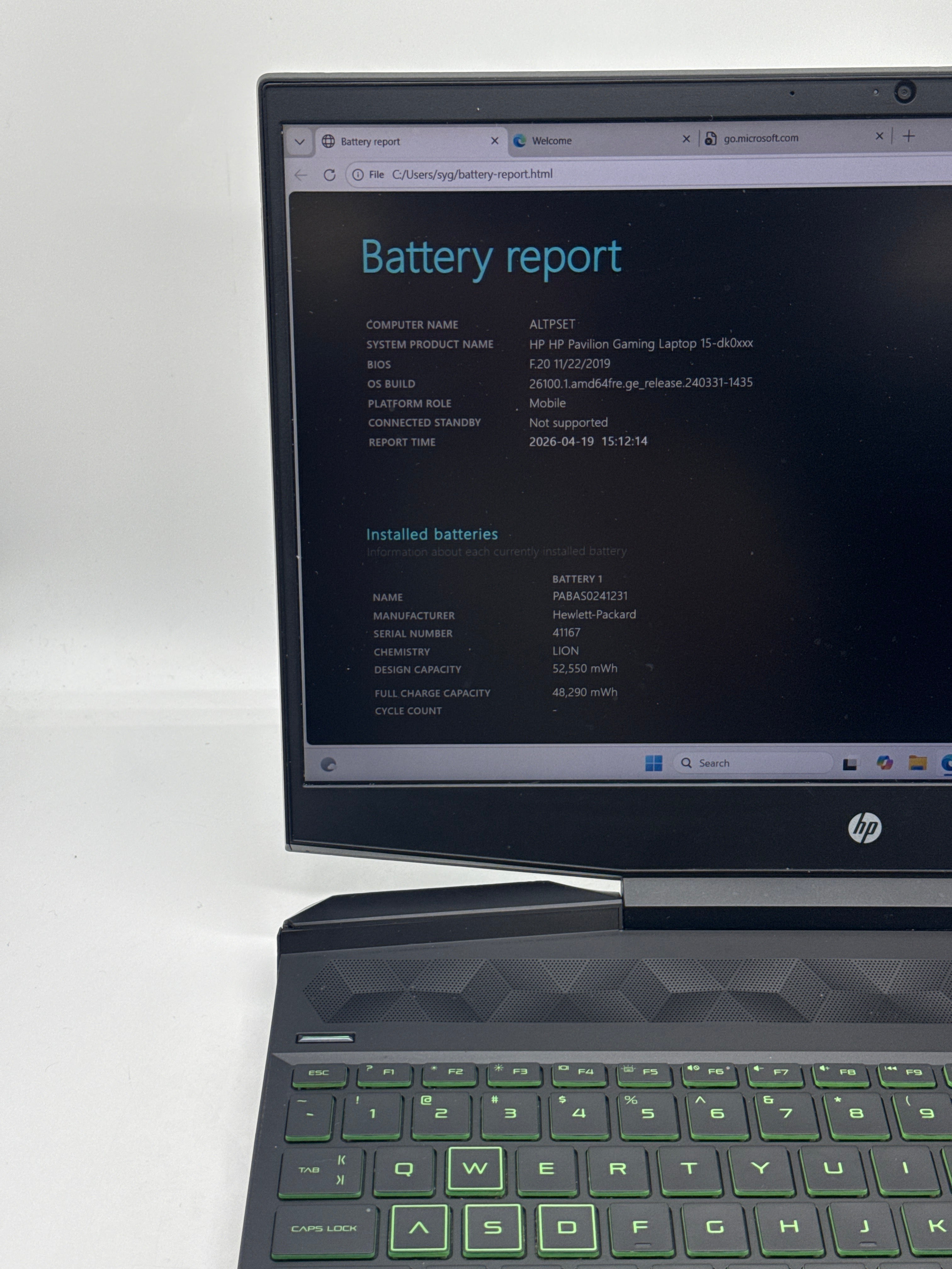 HP Pavilion 15-dk0068wm i5-9300H 8GB RAM 256GB SSD GTX 1050 - For Parts (Read DESC)