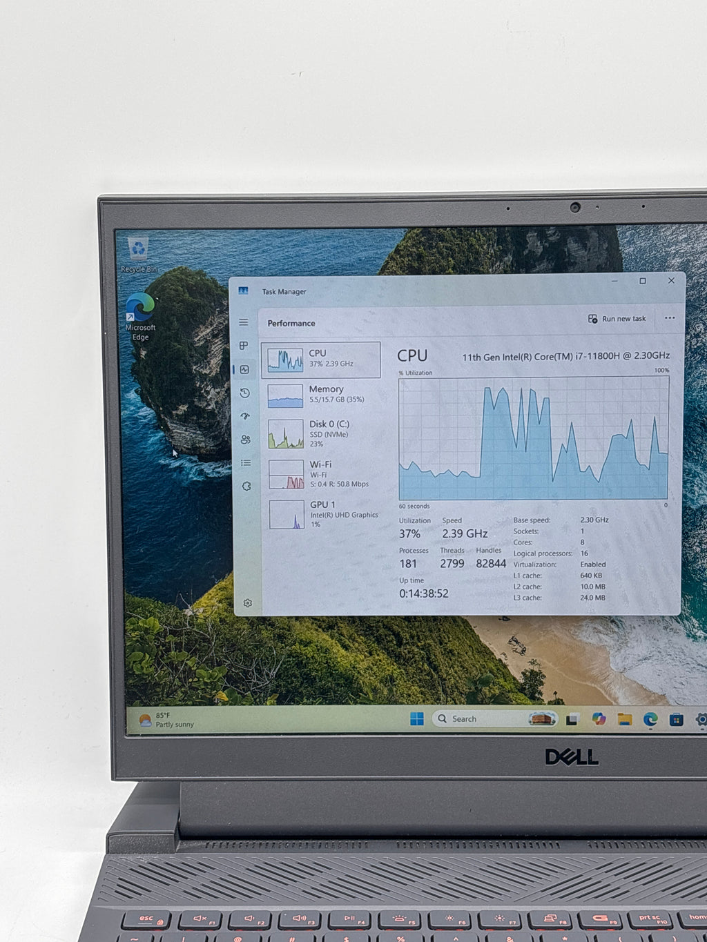 Dell G15 5551 15" Core i7-11800H 16GB RAM 512GB SSD RTX 3050 - Used