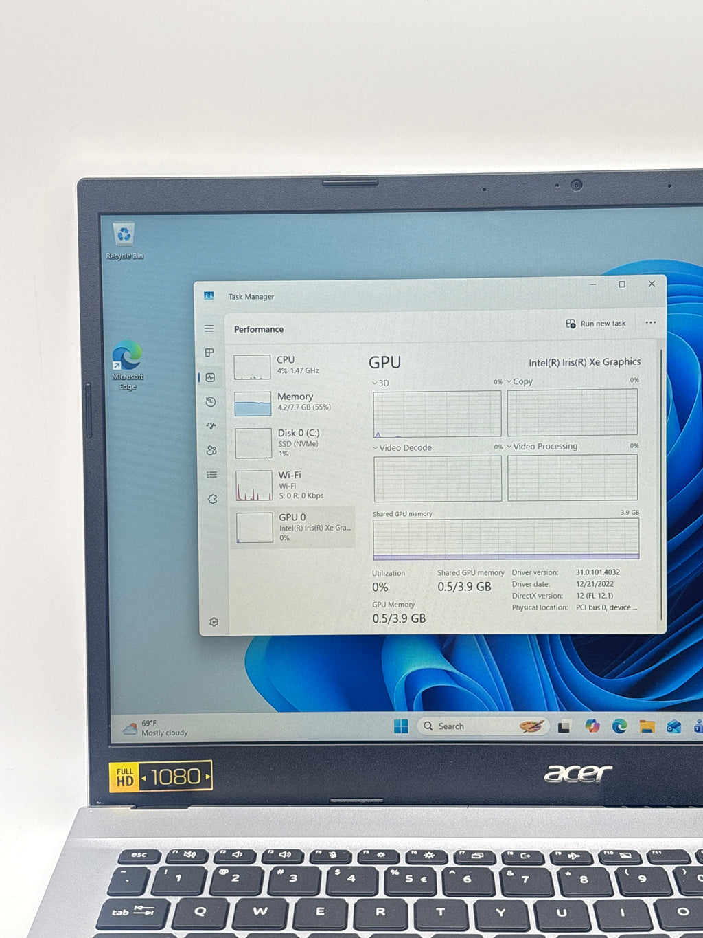 Acer Aspire 3 N22C6 i5-1235U 8GB RAM 256GB SSD - Used