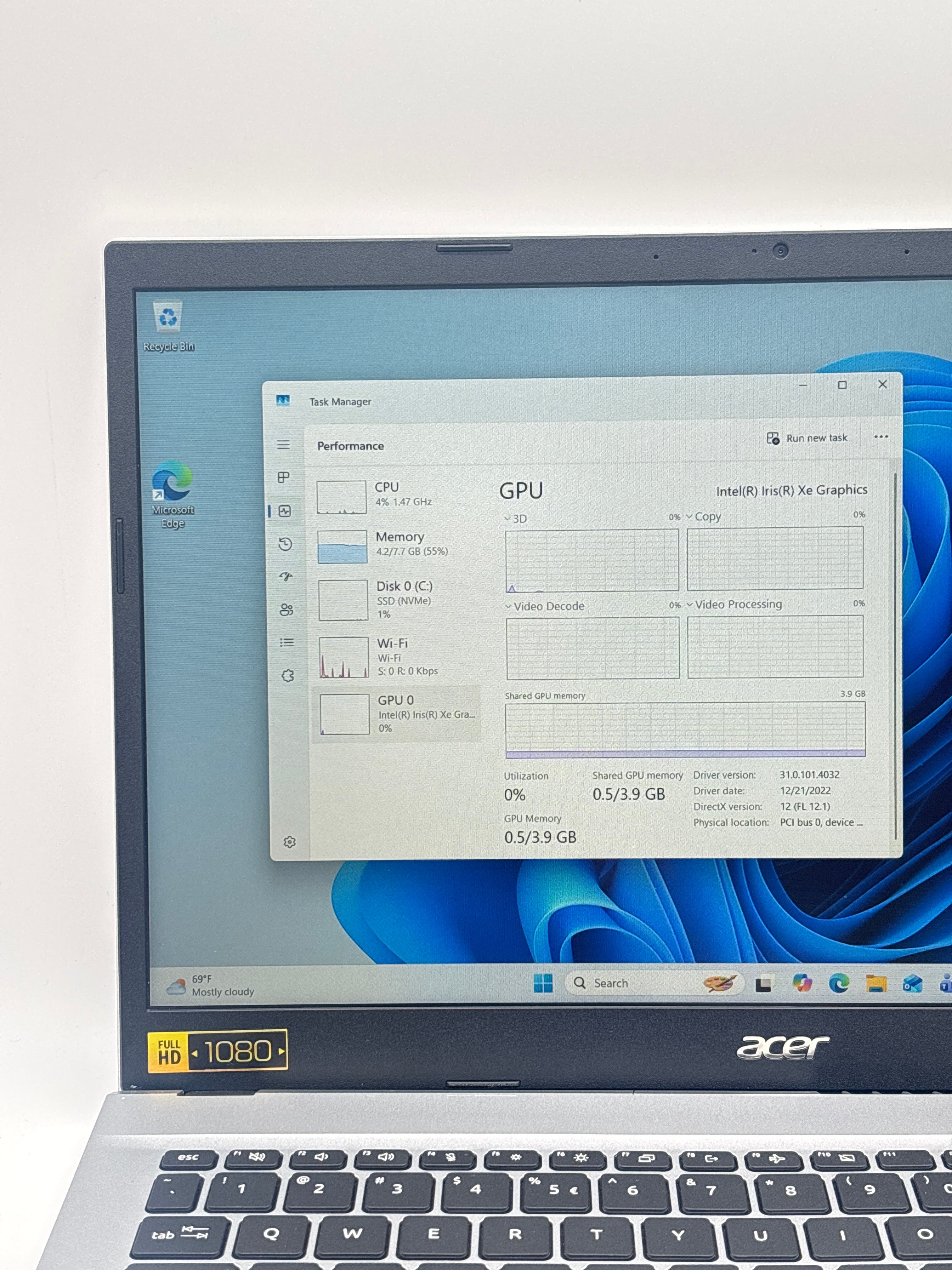 Acer Aspire 3 N22C6 i5-1235U 8GB RAM 256GB SSD - Used