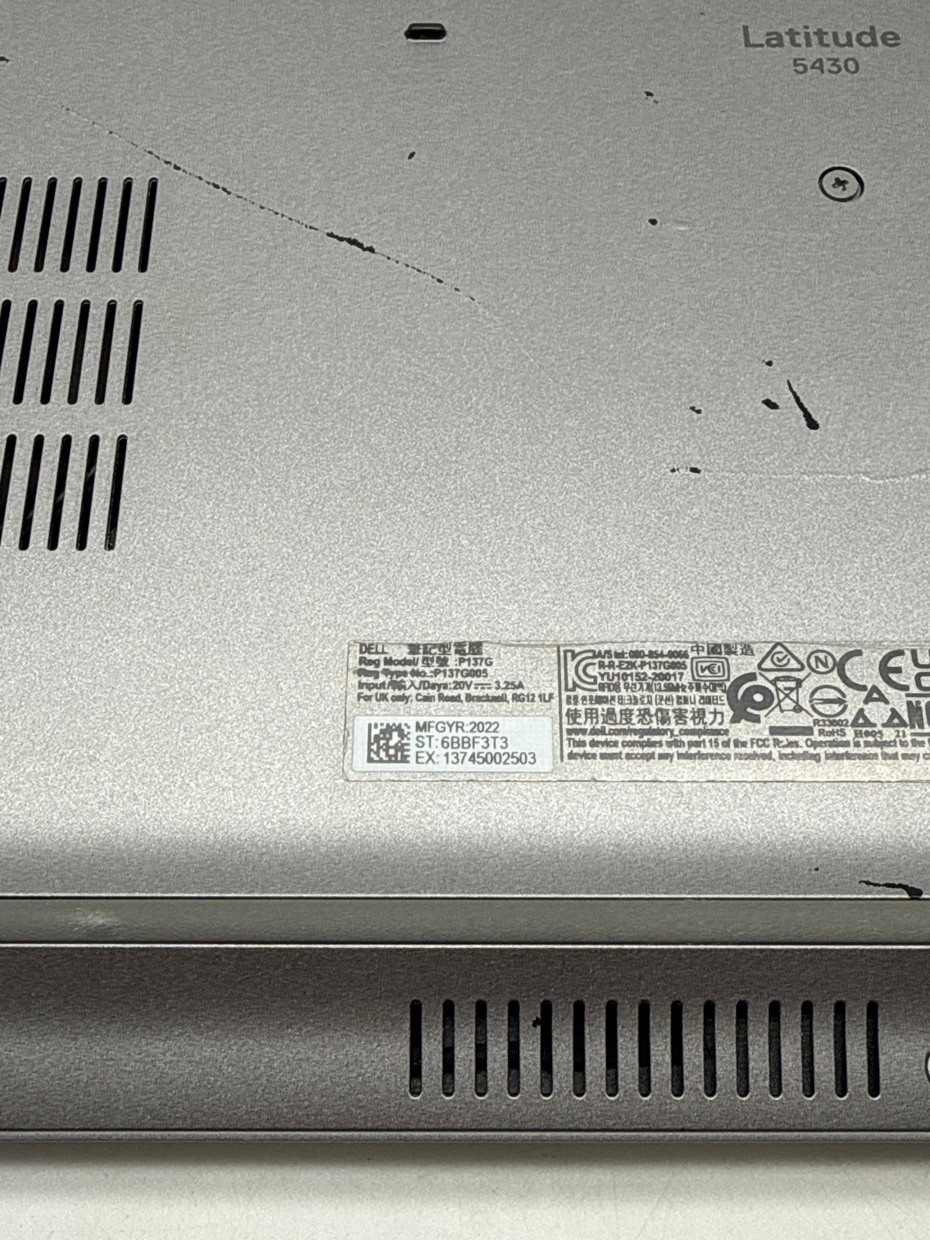 Dell Latitude 5430 14" Intel Core i5-1235U 16GB RAM 256GB SSD - Used