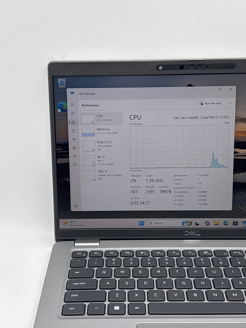 Dell Latitude 5430 14" Core i5-1235U 16GB RAM 256GB SSD Gray - Used
