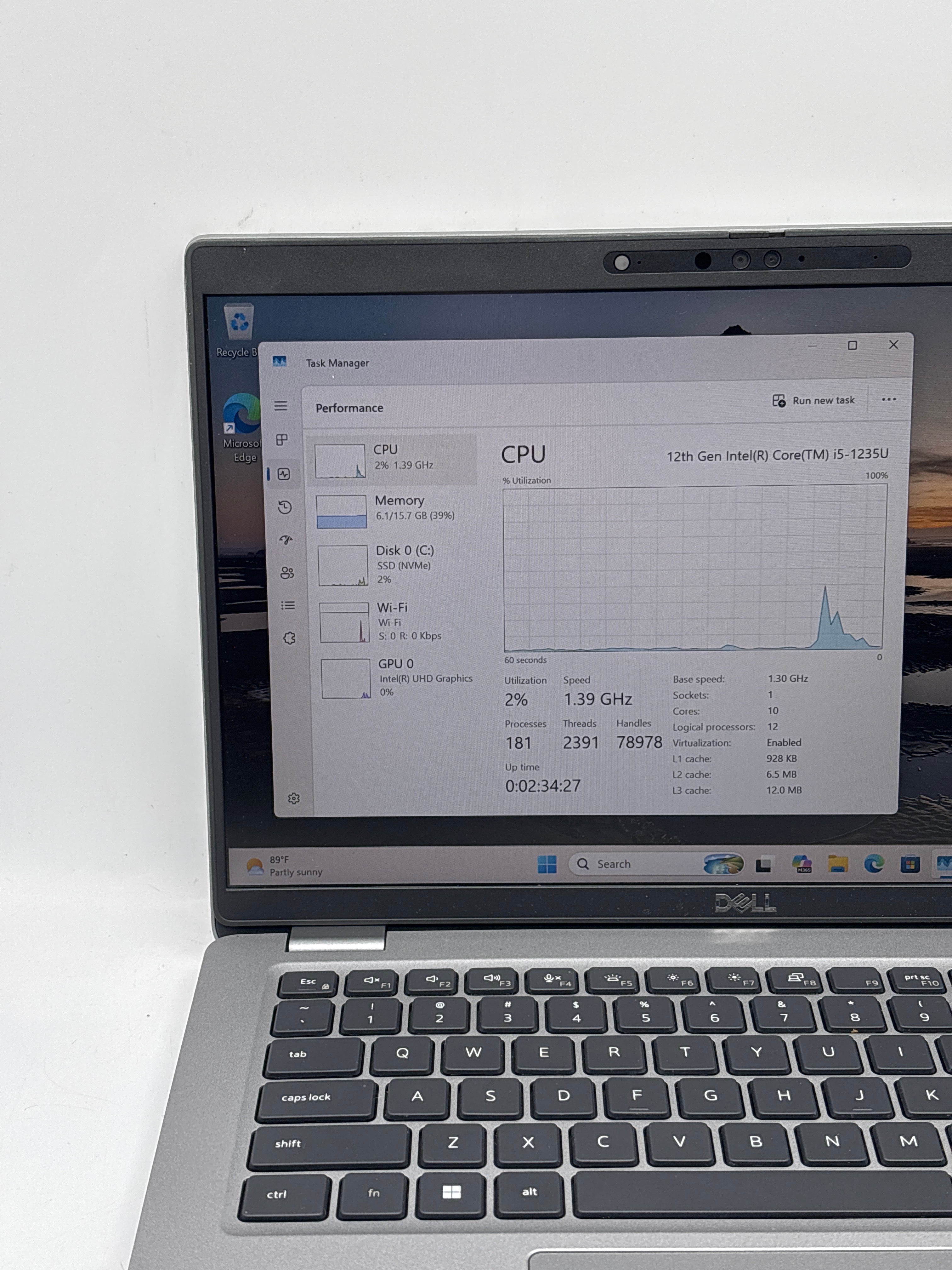 Dell Latitude 5430 14" Core i5-1235U 16GB RAM 256GB SSD Gray - Used