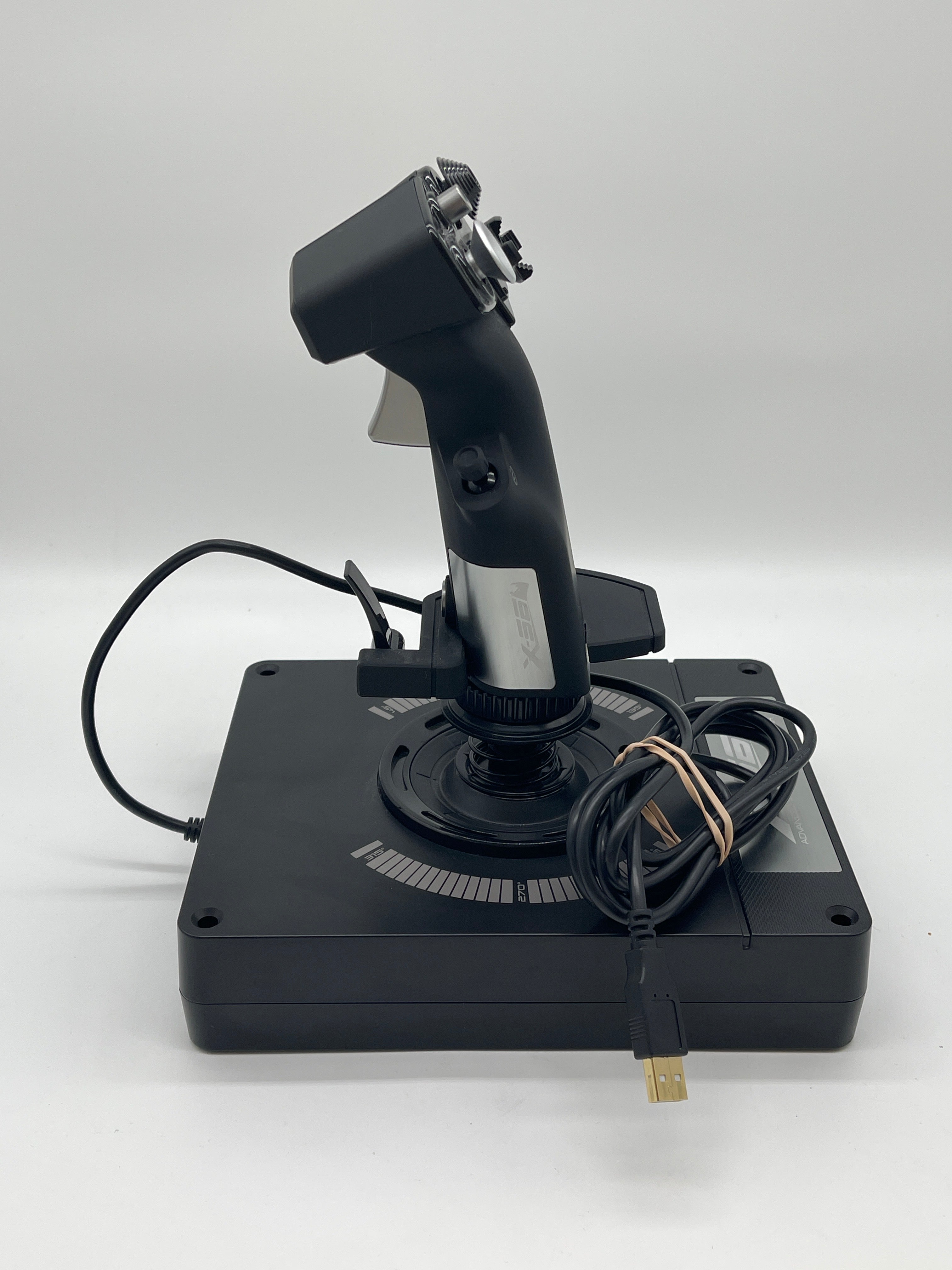 Logitech X56 Flight Simulator Flight Stick and Throttle Controller Black Used