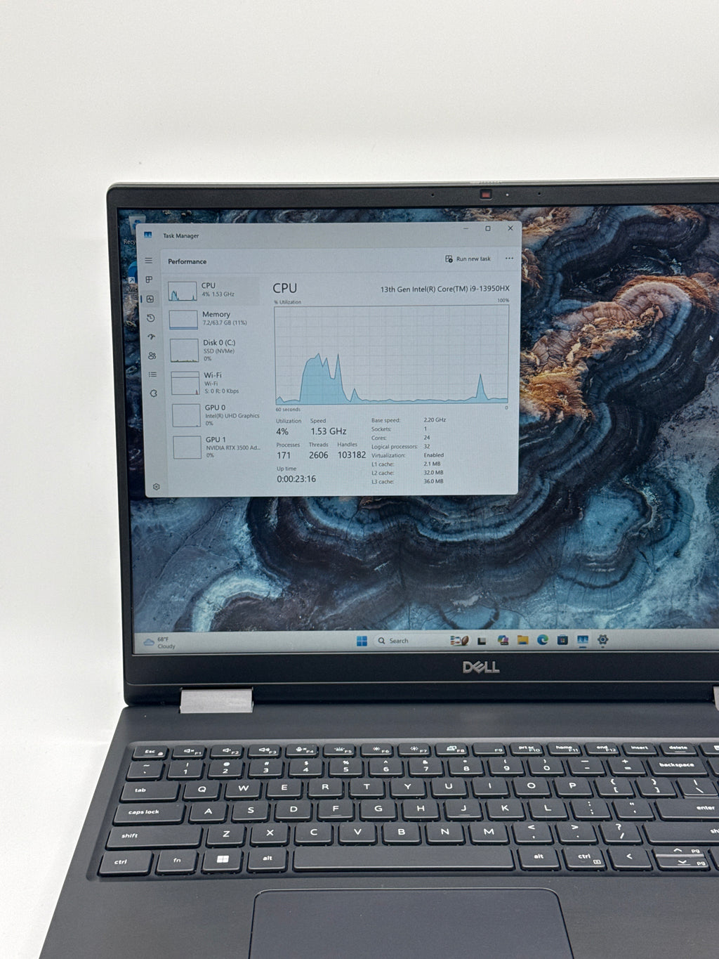 Dell Precision 7680 i9-13950HX 64GB RAM 1TB SSD RTX 3500 ADA