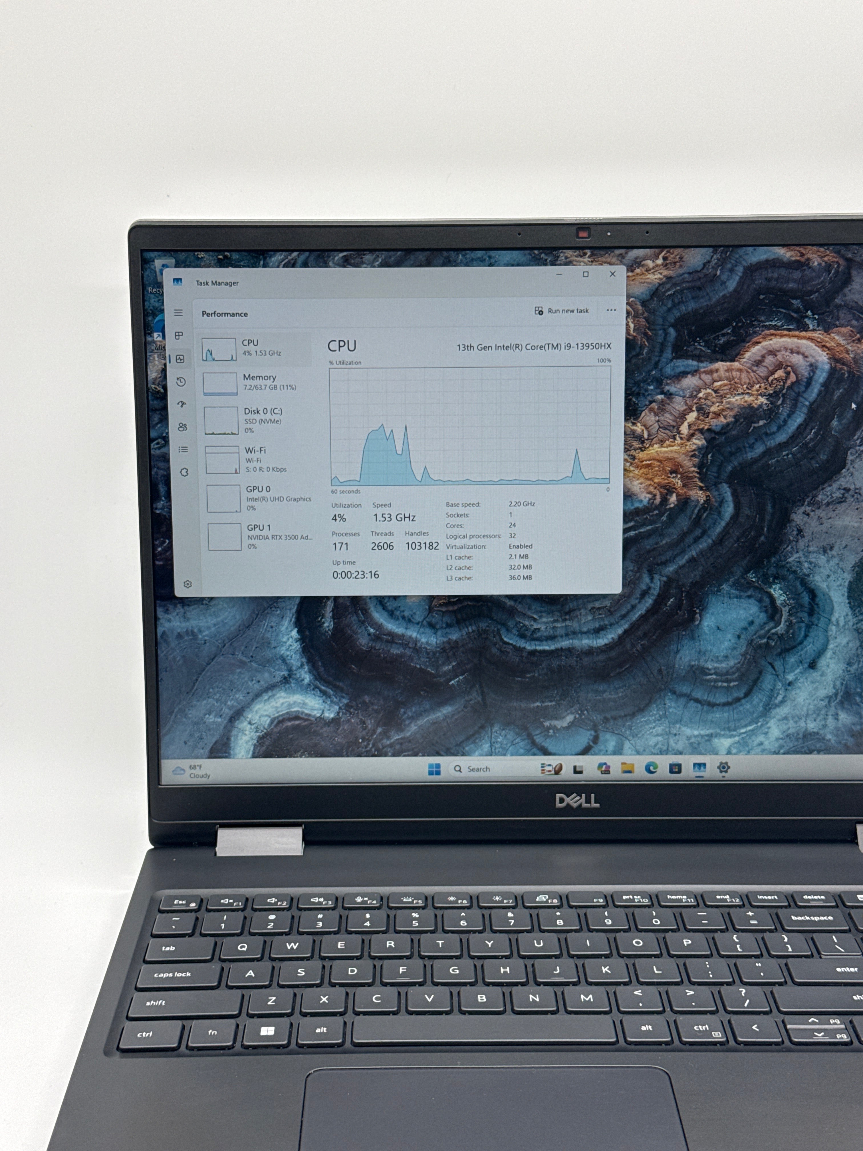 Dell Precision 7680 i9-13950HX 64GB RAM 1TB SSD RTX 3500 ADA