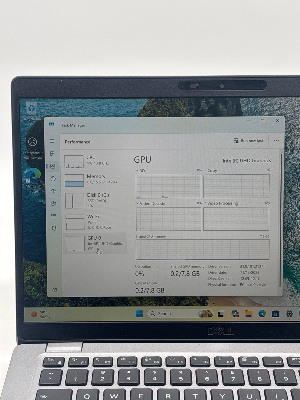 Dell Latitude 5411 14-inch Core i7 16GB RAM 256GB Silver Laptop - Bios Lock Read