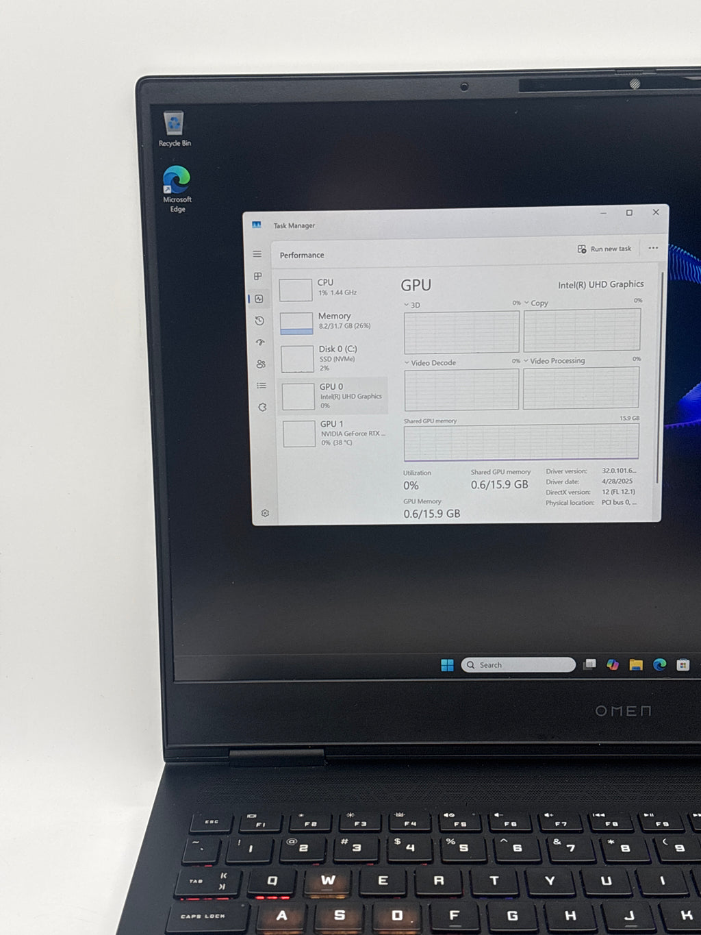 HP Omen 16-U1047NR i7-14700HX 32GB RAM 1TB SSD RTX 4070