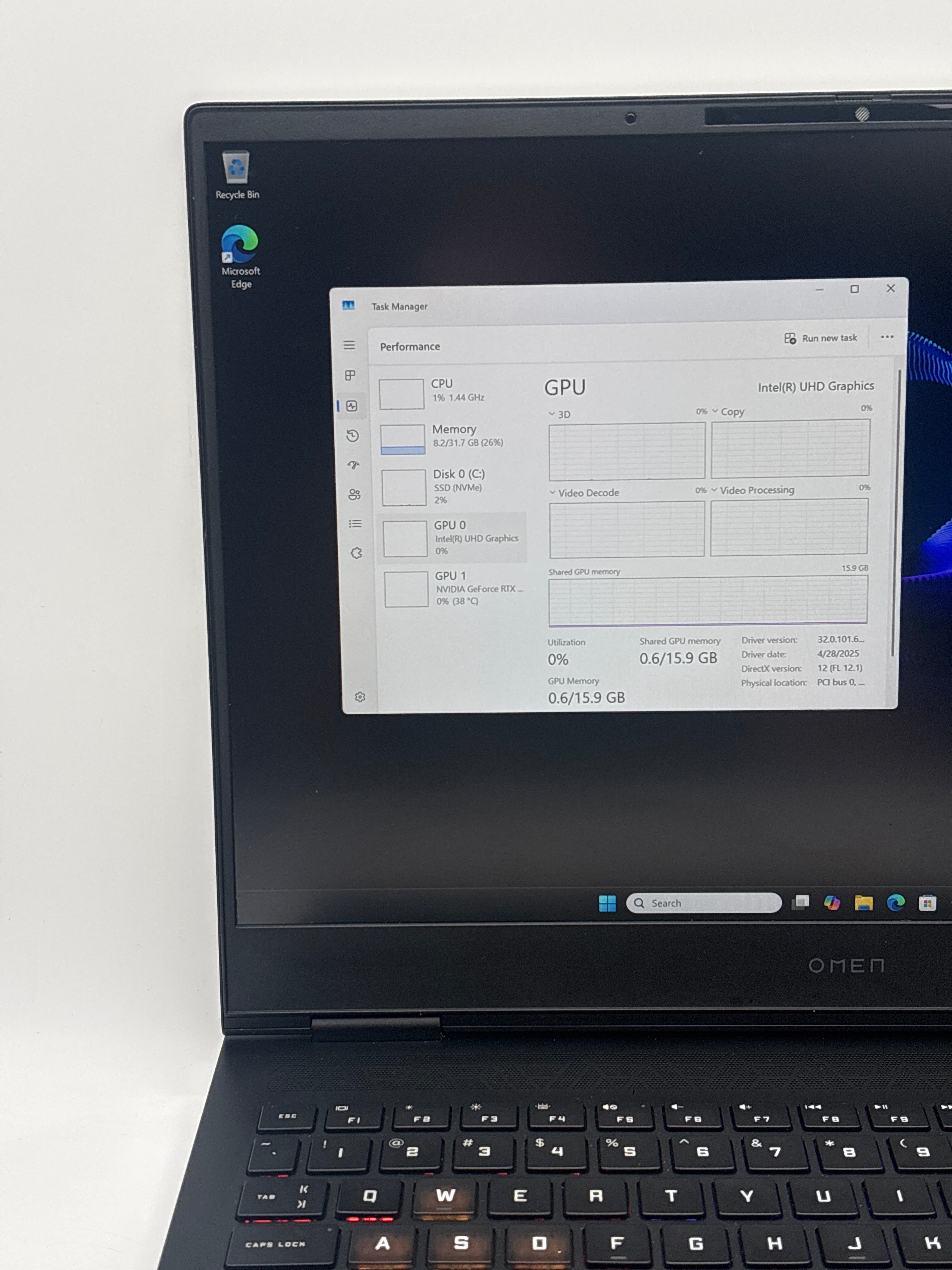 HP Omen 16-U1047NR i7-14700HX 32GB RAM 1TB SSD RTX 4070