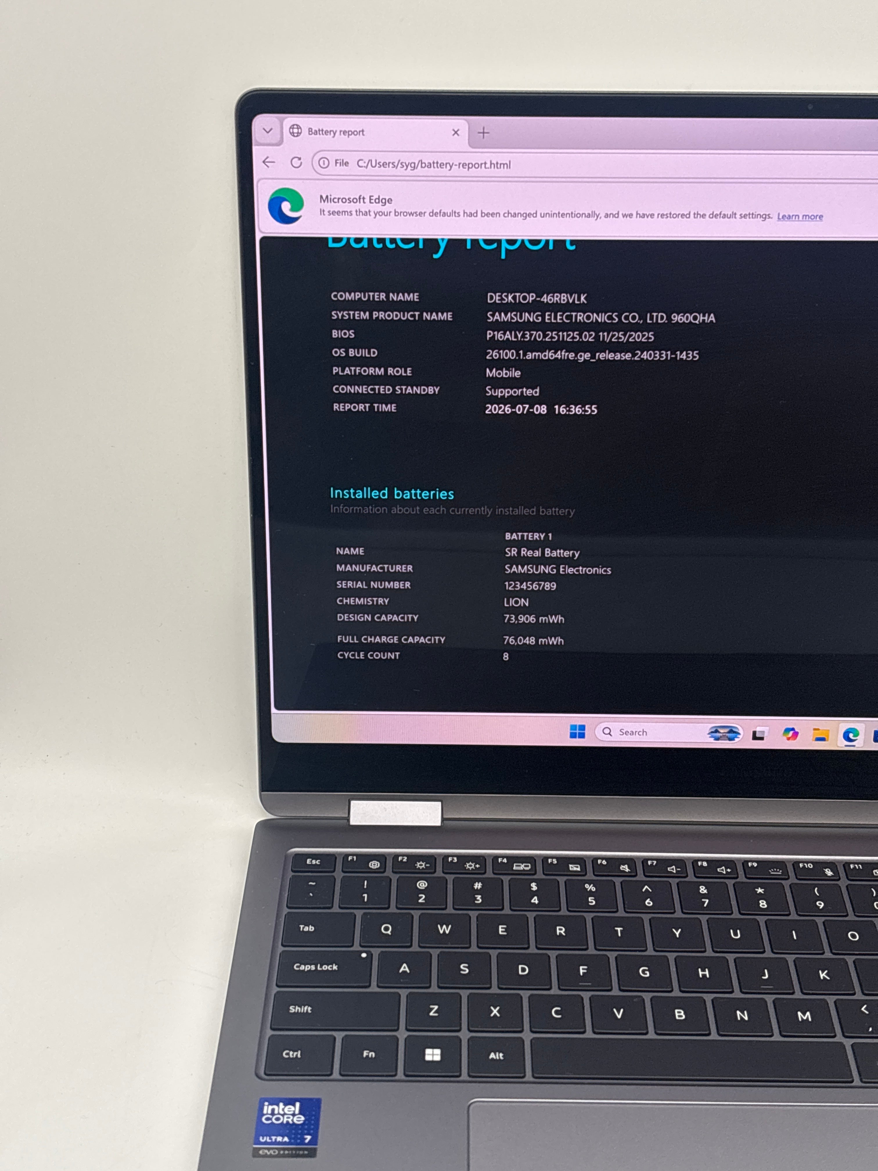 Samsung Galaxy Book5 Pro 360 16" Core Ultra 7 258V 32GB RAM 1TB SSD - Used