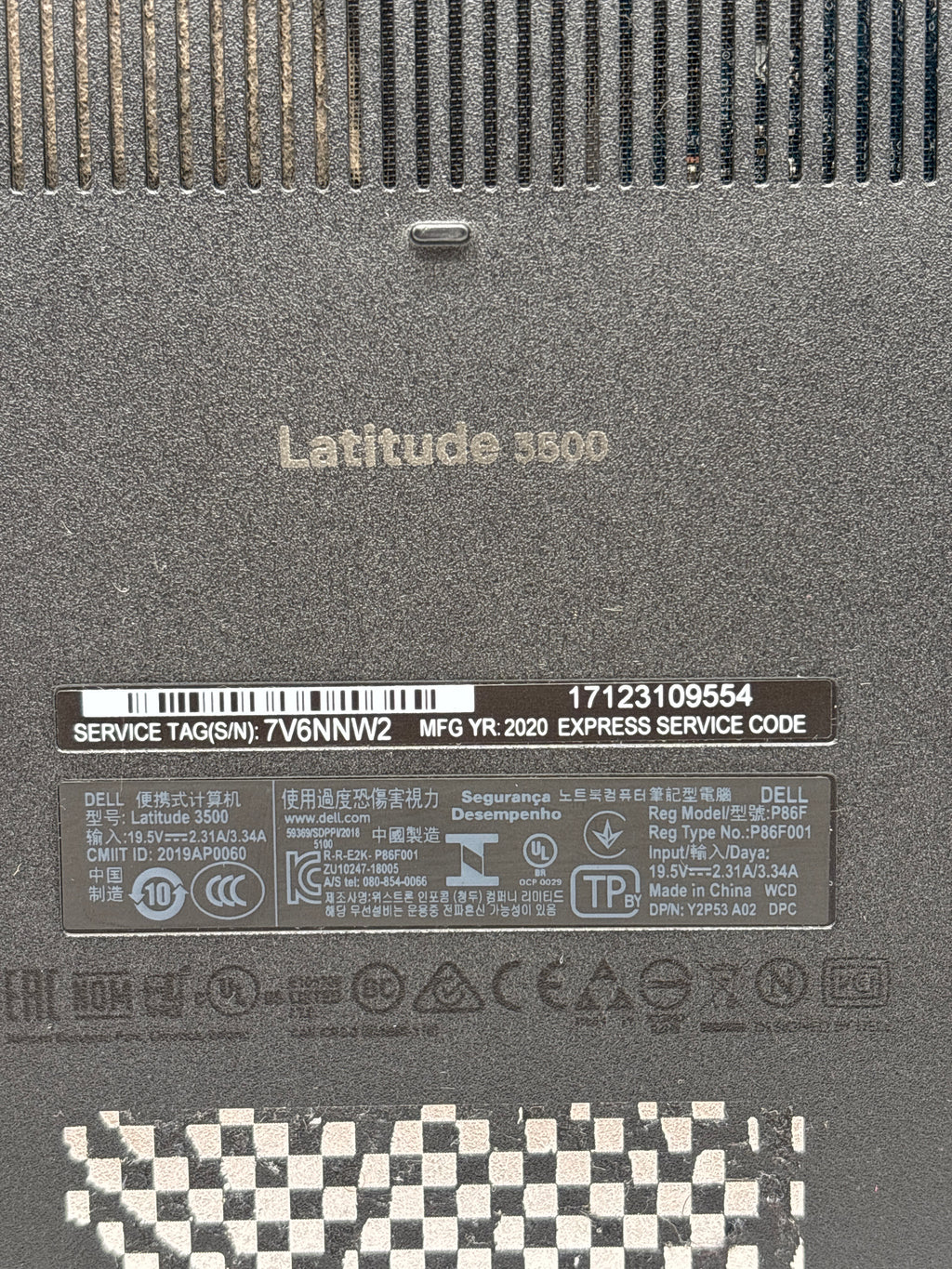 Dell Latitude 3500 15.6" i5-8365U 8GB RAM 512GB SSD - Remotely Managed