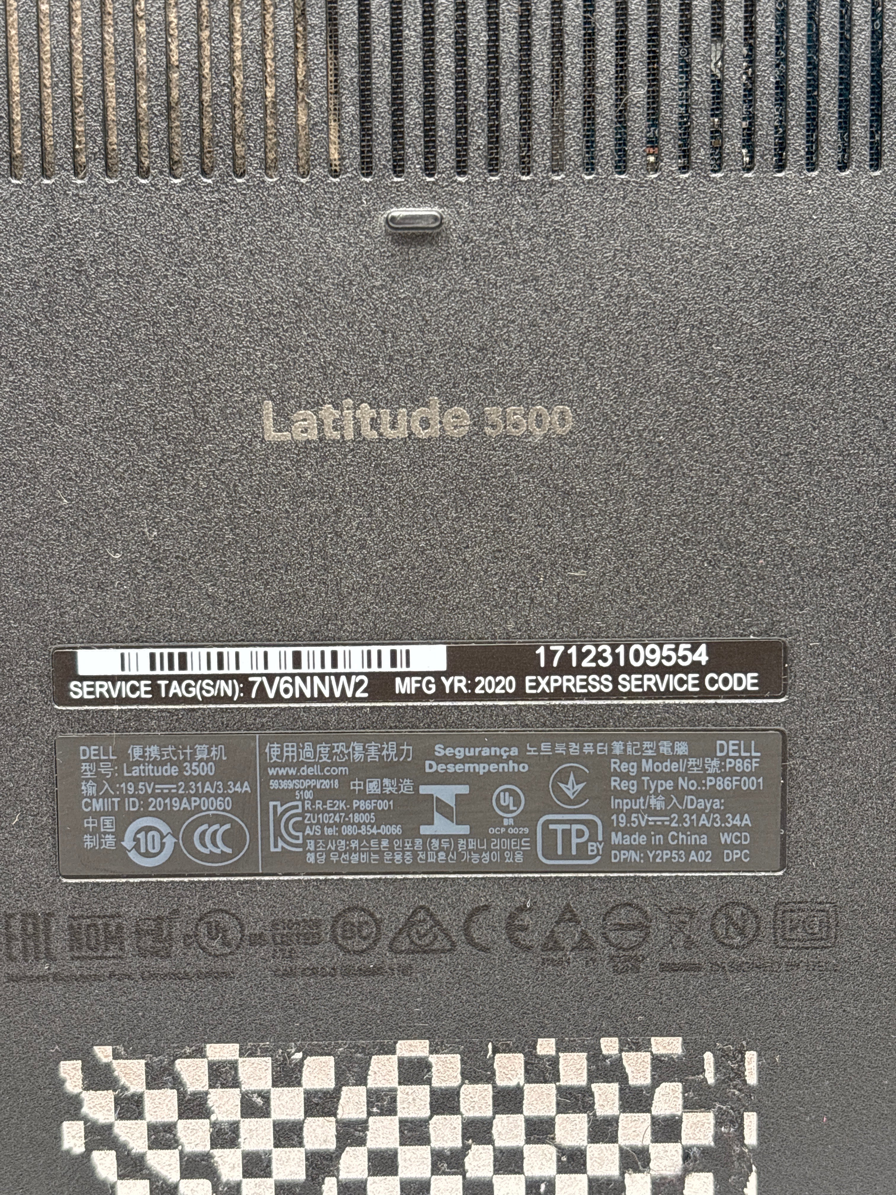 Dell Latitude 3500 15.6" i5-8365U 8GB RAM 512GB SSD - Remotely Managed