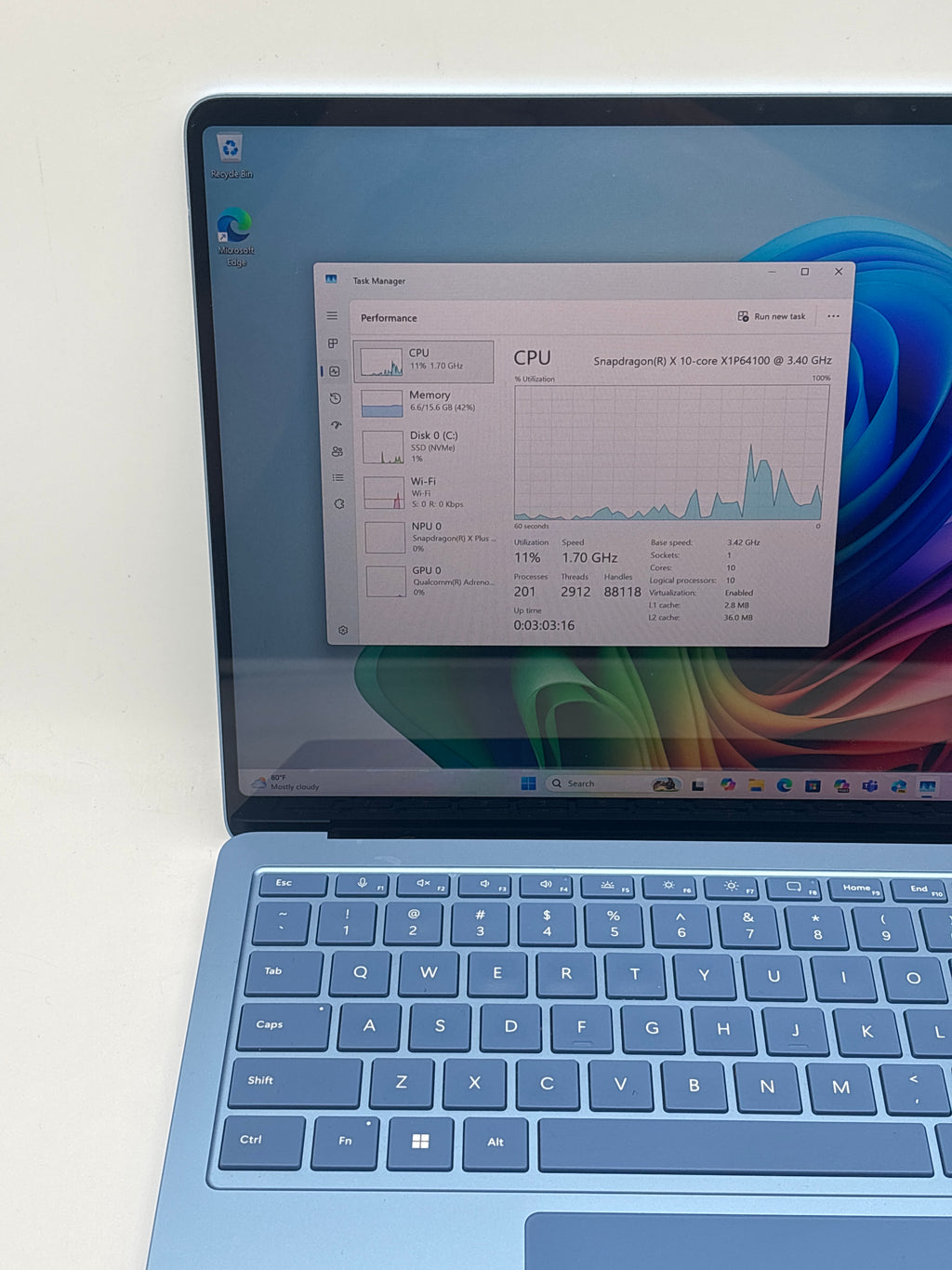Microsoft Surface Laptop 7 2036 Snapdragon X10 Core 16GB RAM 512GB SSD