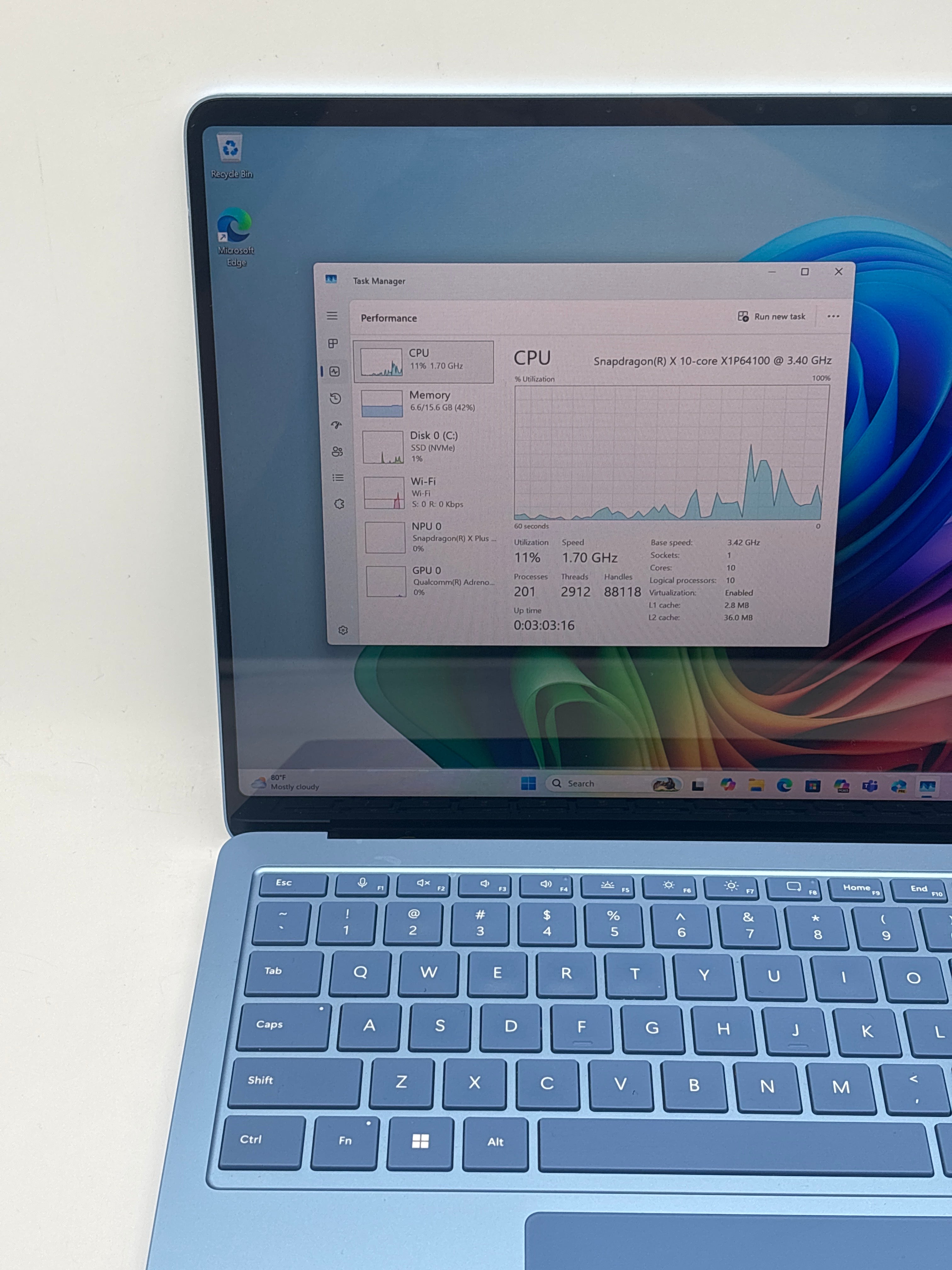 Microsoft Surface Laptop 7 2036 Snapdragon X10 Core 16GB RAM 512GB SSD