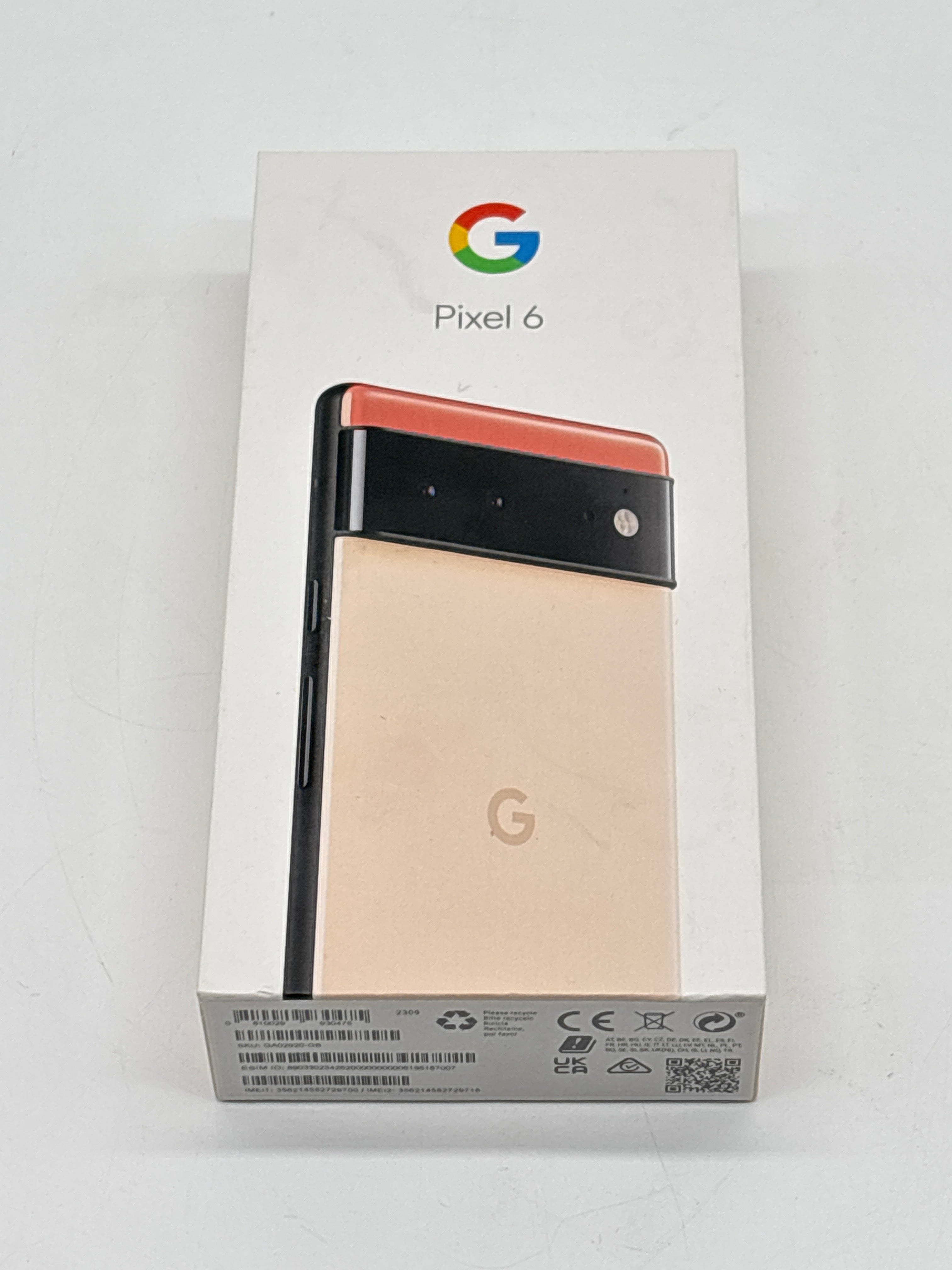 Google Pixel 6 6.4 in Octa Core 128 GB 8 GB RAM Unlocked Kinda Coral Used with Box