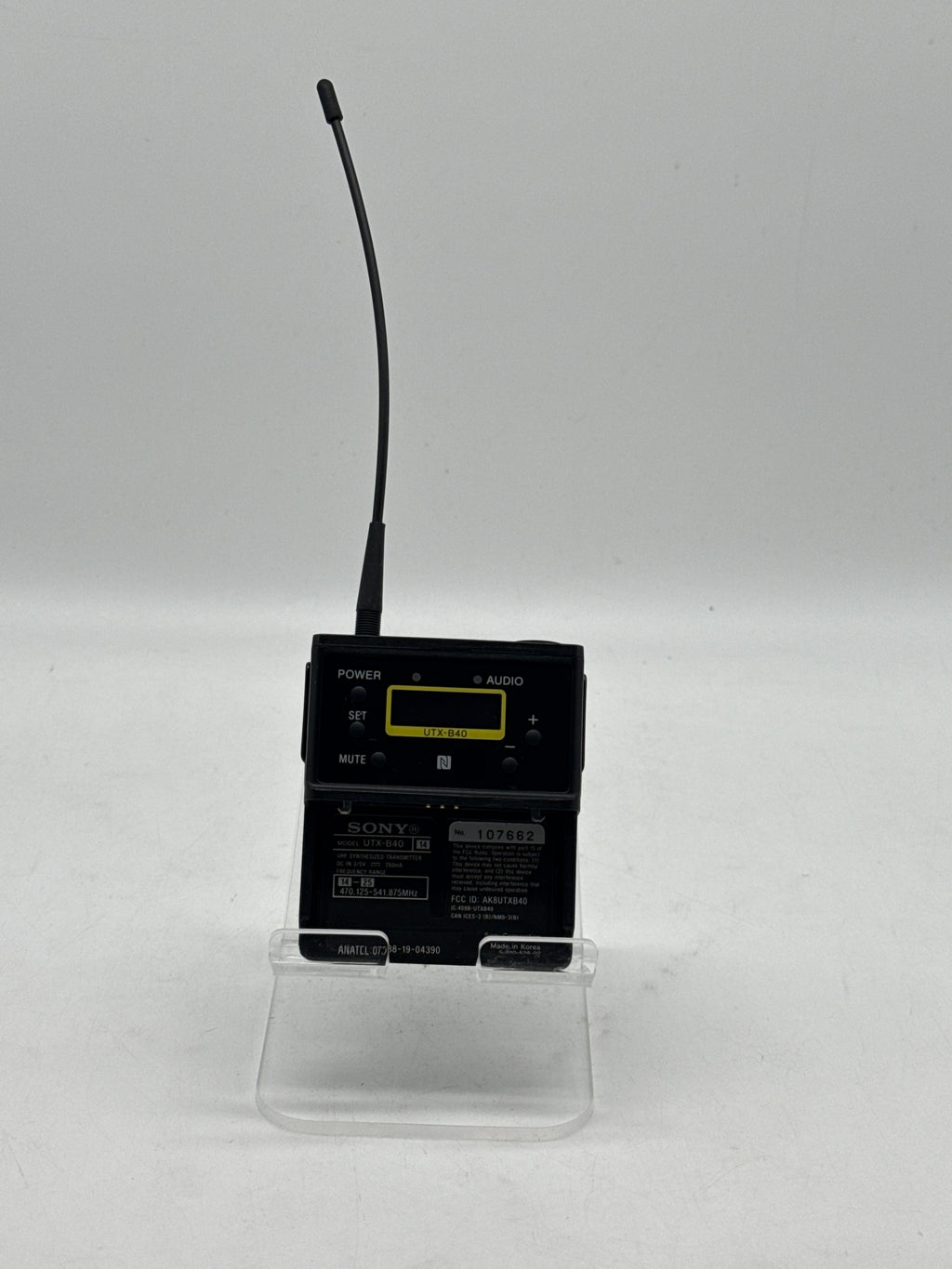 Sony UTX-B40 Wireless Bodypack Transmitter W/Battery