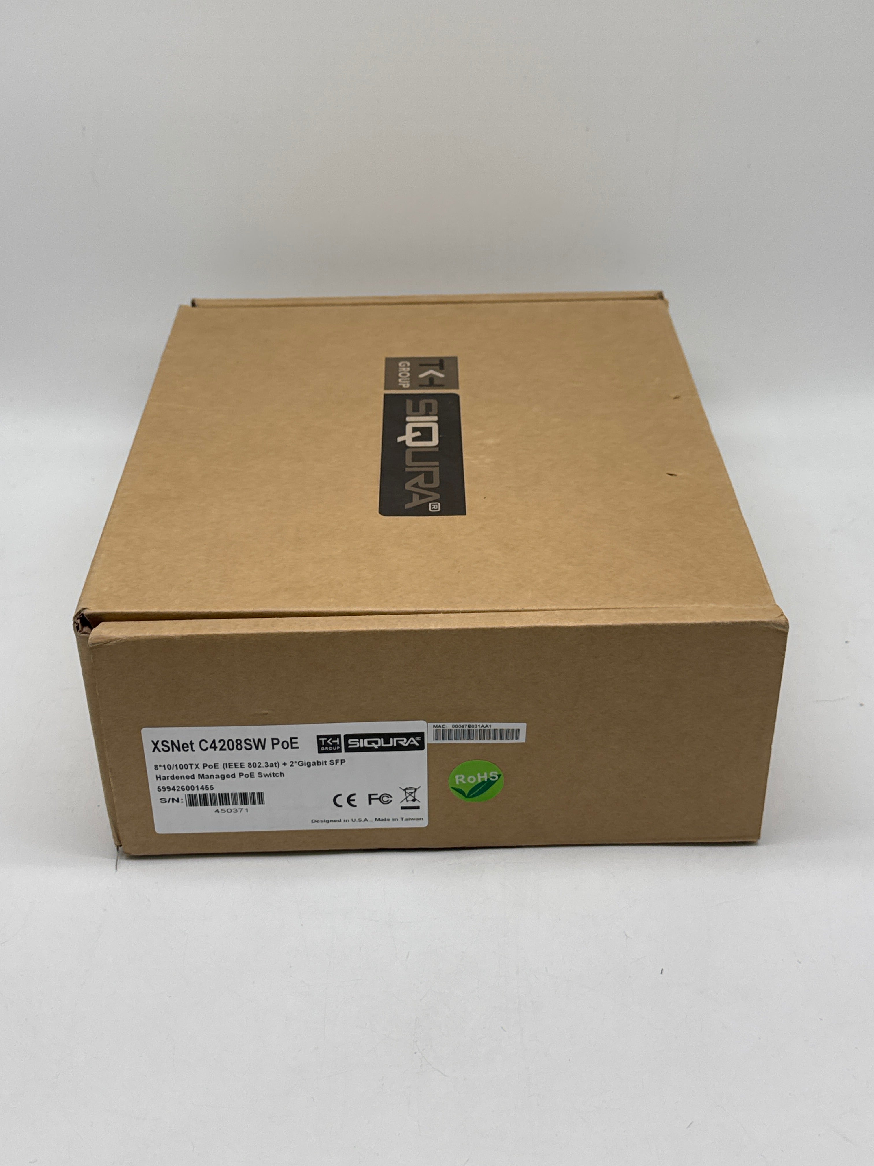 Siqura XSNet C4104SW Hardened Managed Ethernet Switch New In Box