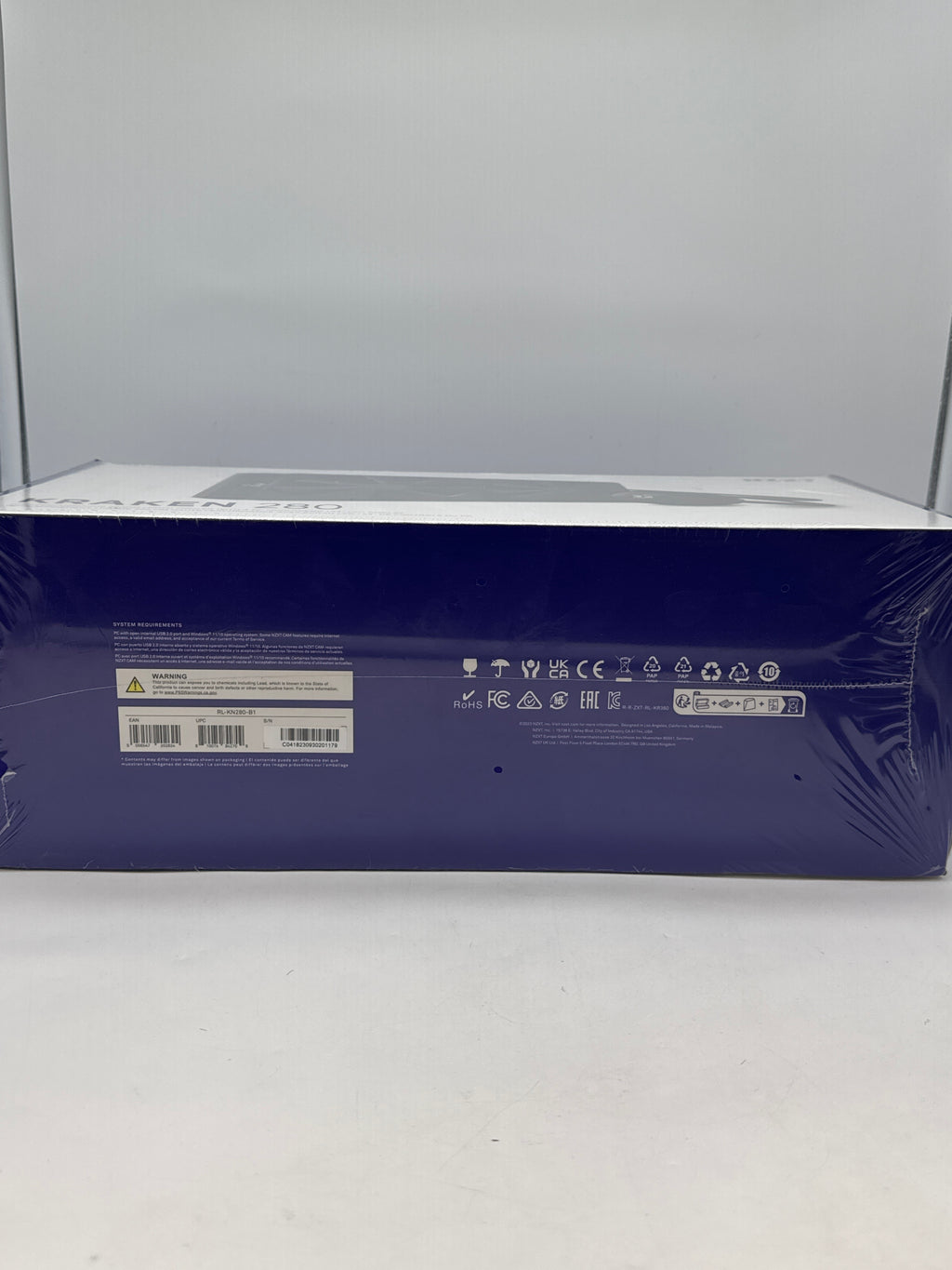 NZXT Kraken 280 Black Liquid CPU Cooler 140mm 1500 RPM - New in Box