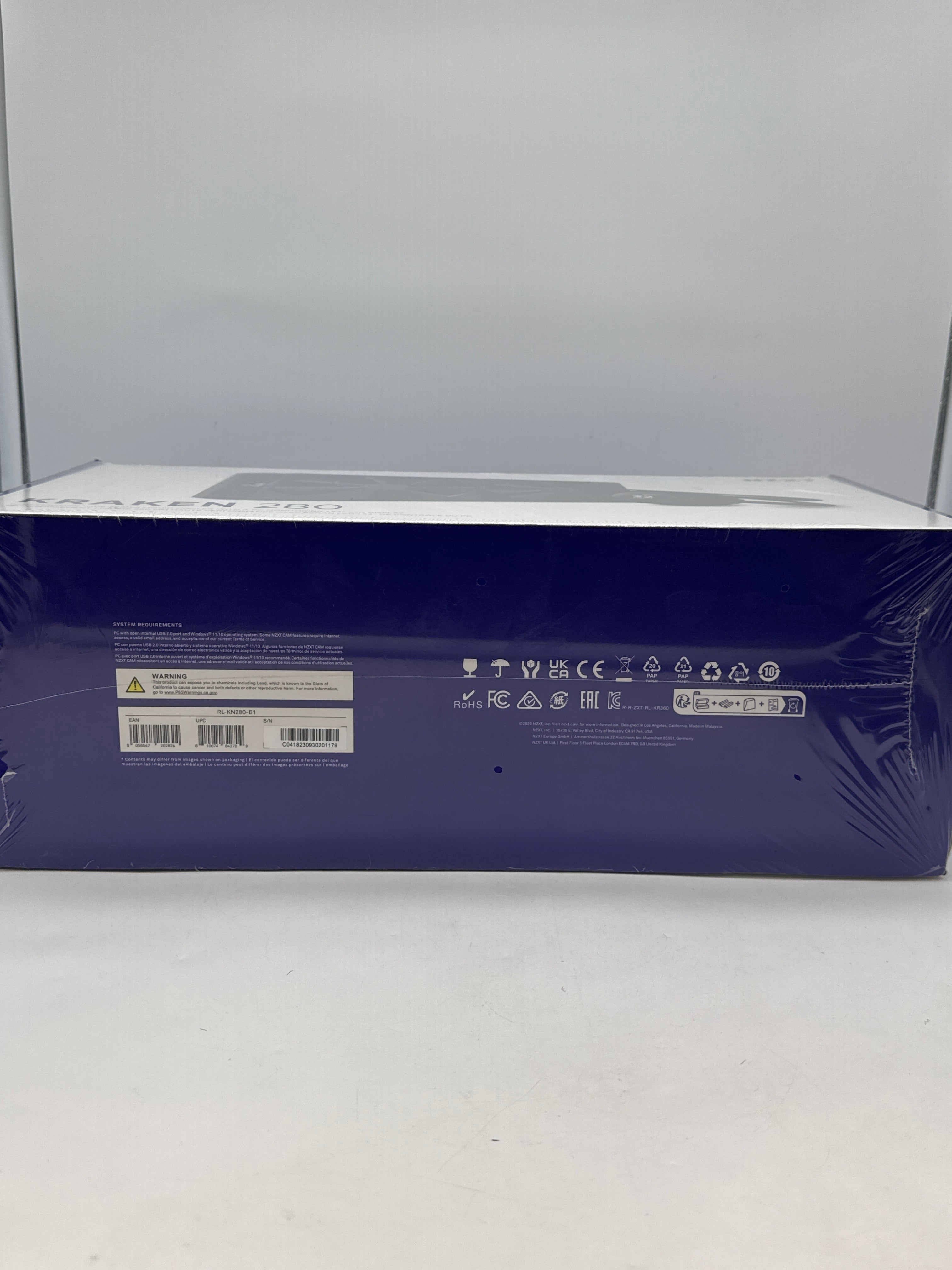 NZXT Kraken 280 Black Liquid CPU Cooler 140mm 1500 RPM - New in Box