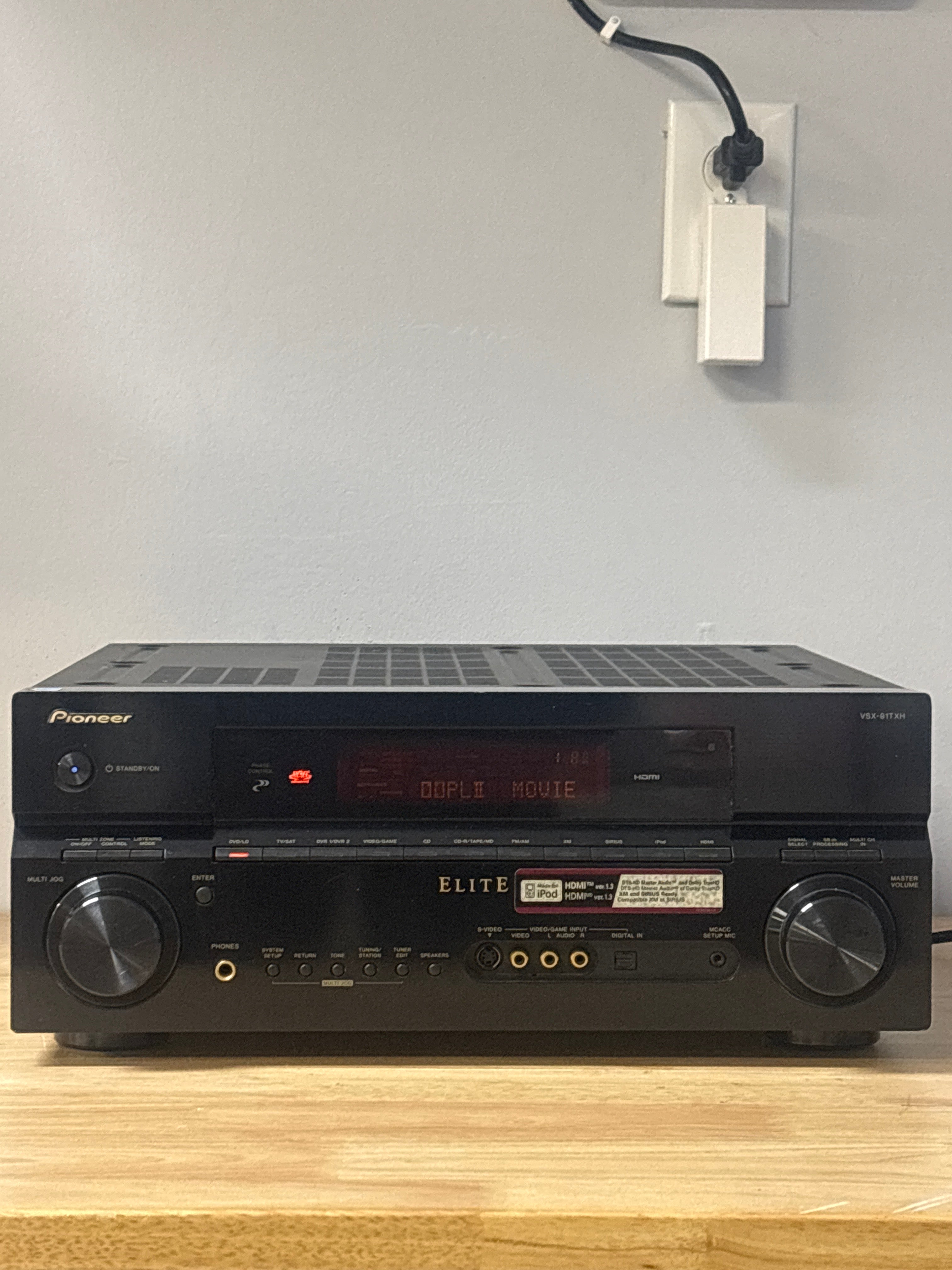 Pioneer VSX-91TXH A/V Receiver 7.1 Channel Black Used