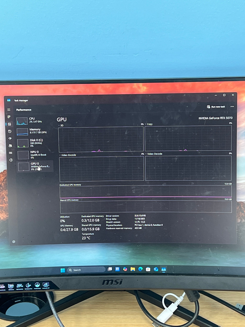 Alienware Aurora Ultra 7 265KF 32GB RAM 1TB SSD RTX 5070 - Used