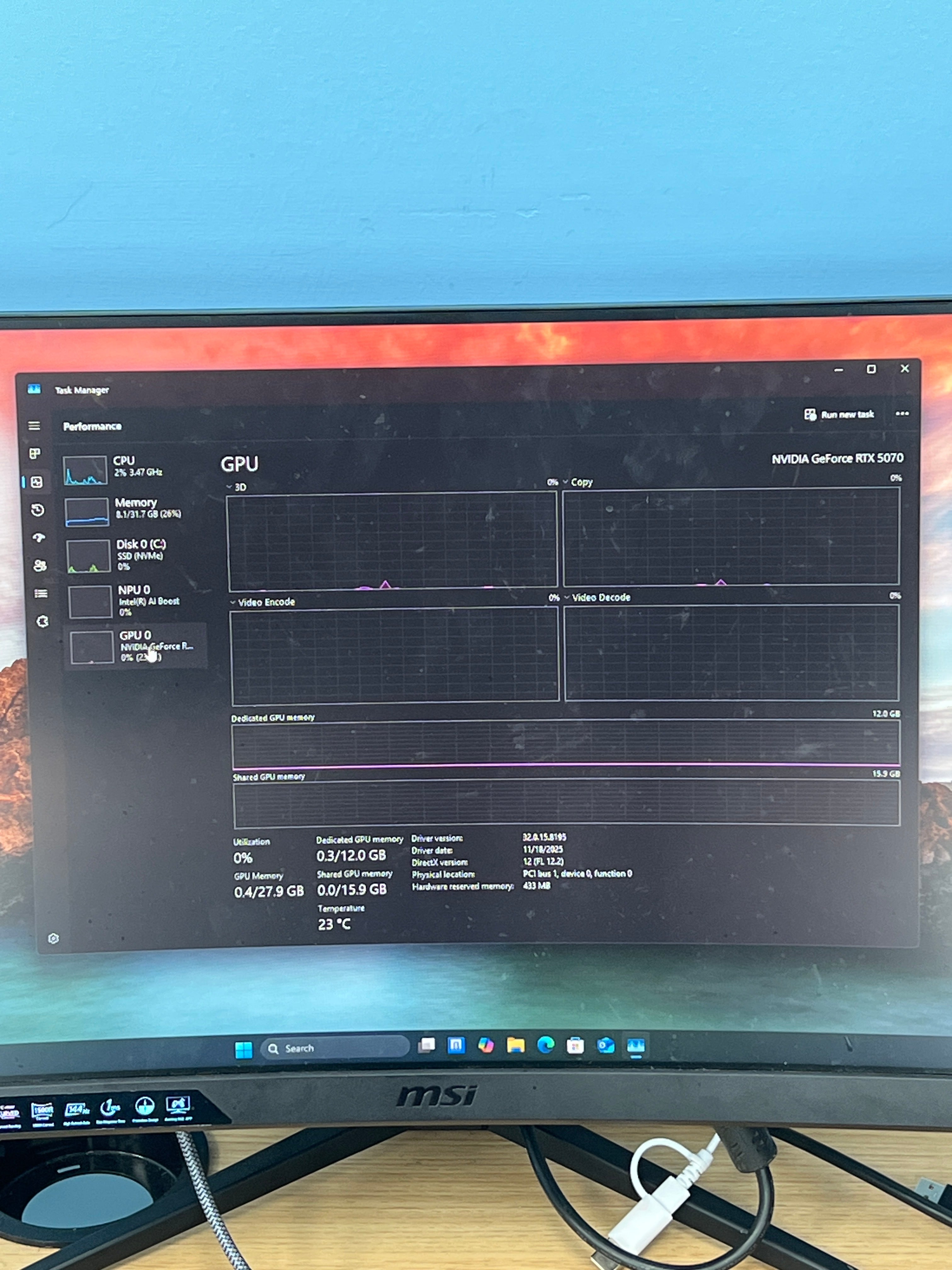 Alienware Aurora Ultra 7 265KF 32GB RAM 1TB SSD RTX 5070 - Used