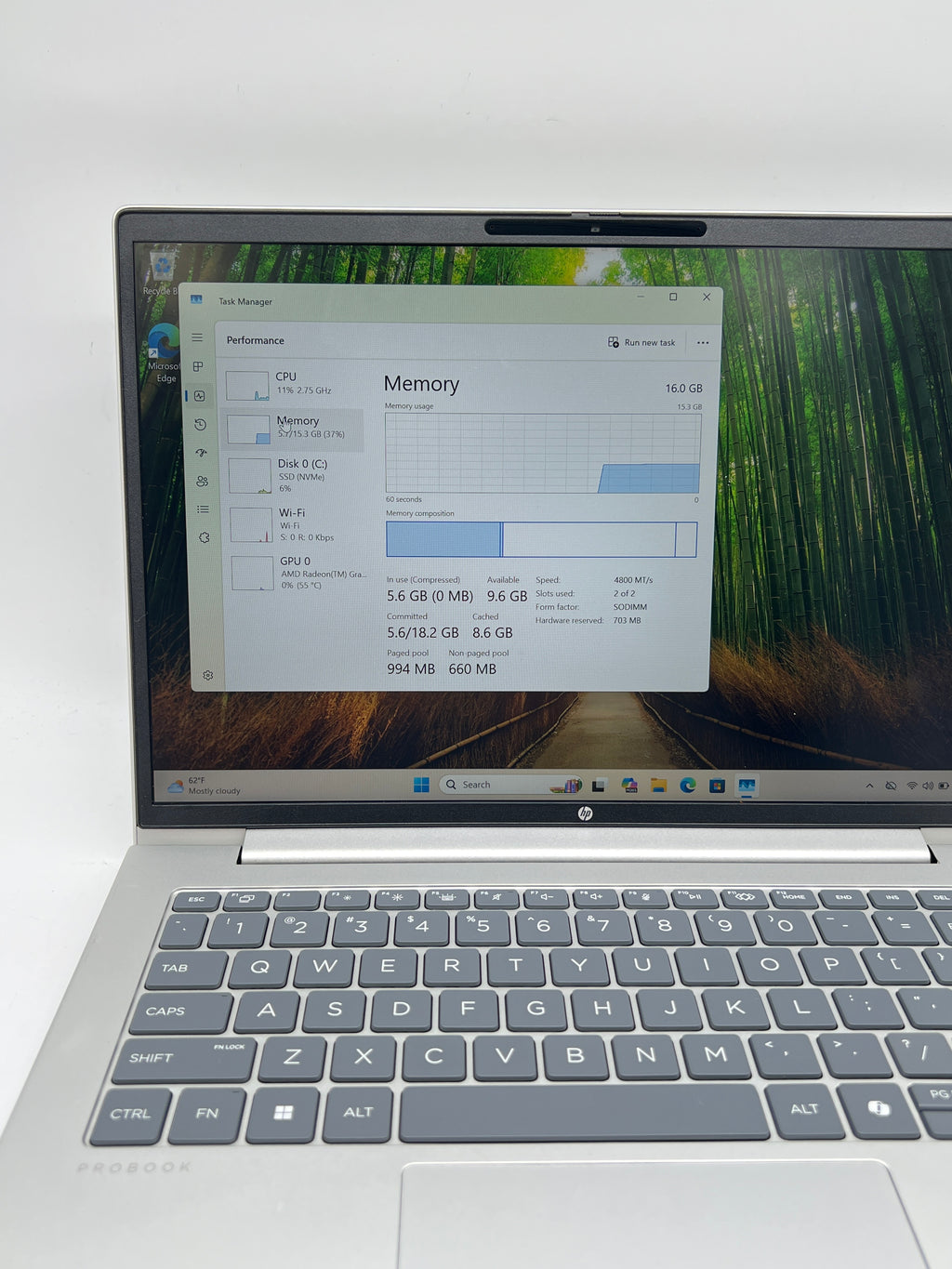 HP ProBook 445 G11 Ryzen 5 7535U 16GB RAM 512GB SSD - Used