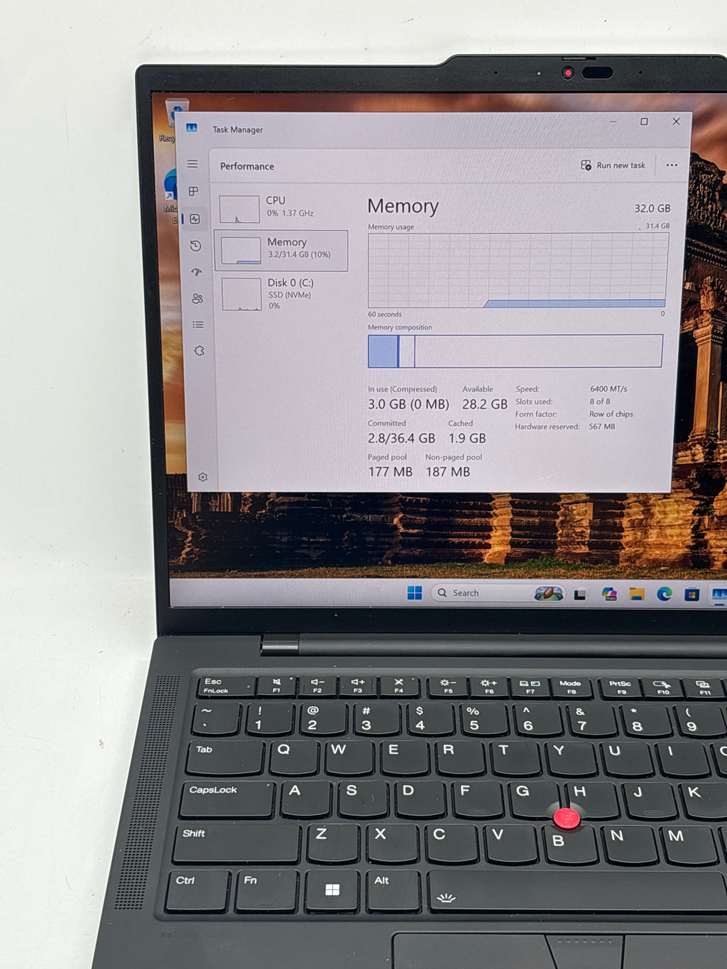 Lenovo ThinkPad T14s Gen 5 14" Ultra 7 165U 32GB RAM 512GB SSD Black - Used