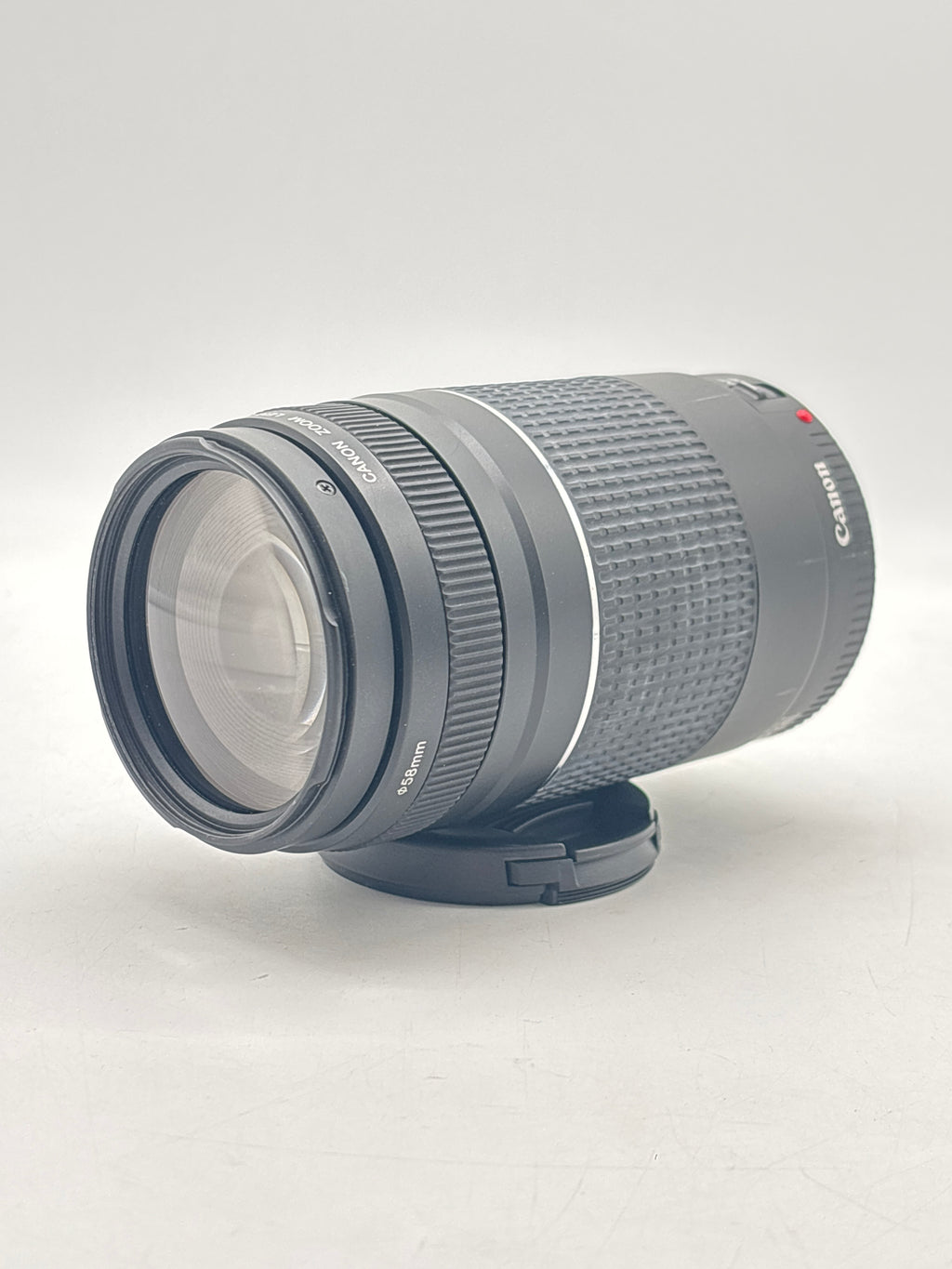 Canon EOS Rebel T6 DSLR Camera Kit EF-S 18-55mm 75-300mm Lenses Black - Used