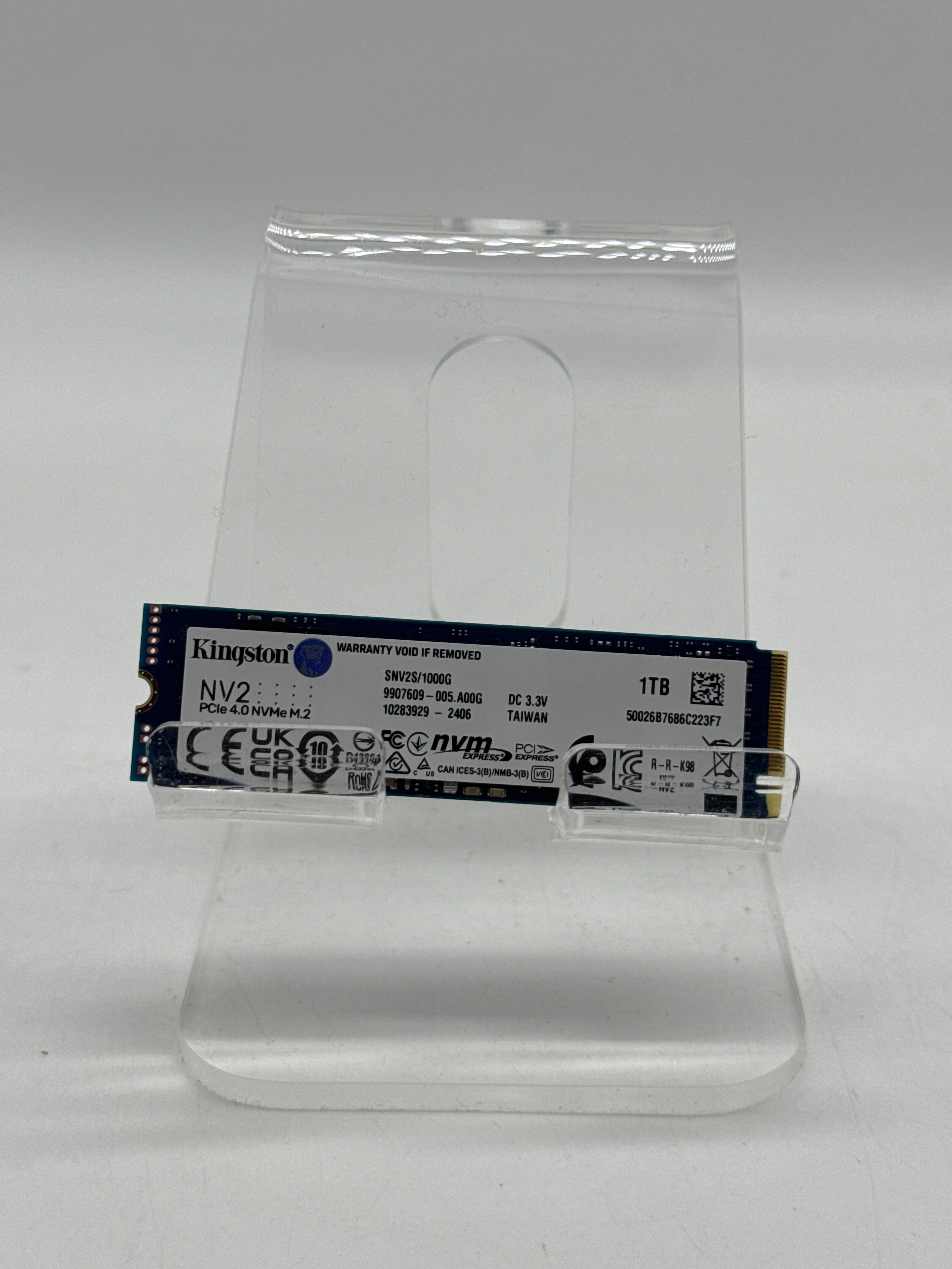 Kingston NV2 1TB M.2 NVMe Gen 4 SSD 2280 - Used
