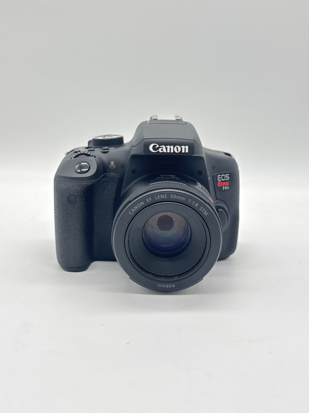 Canon EOS Rebel T6i Digital SLR DSLR Camera W/ 18-55mm & 50mm Lens - Used