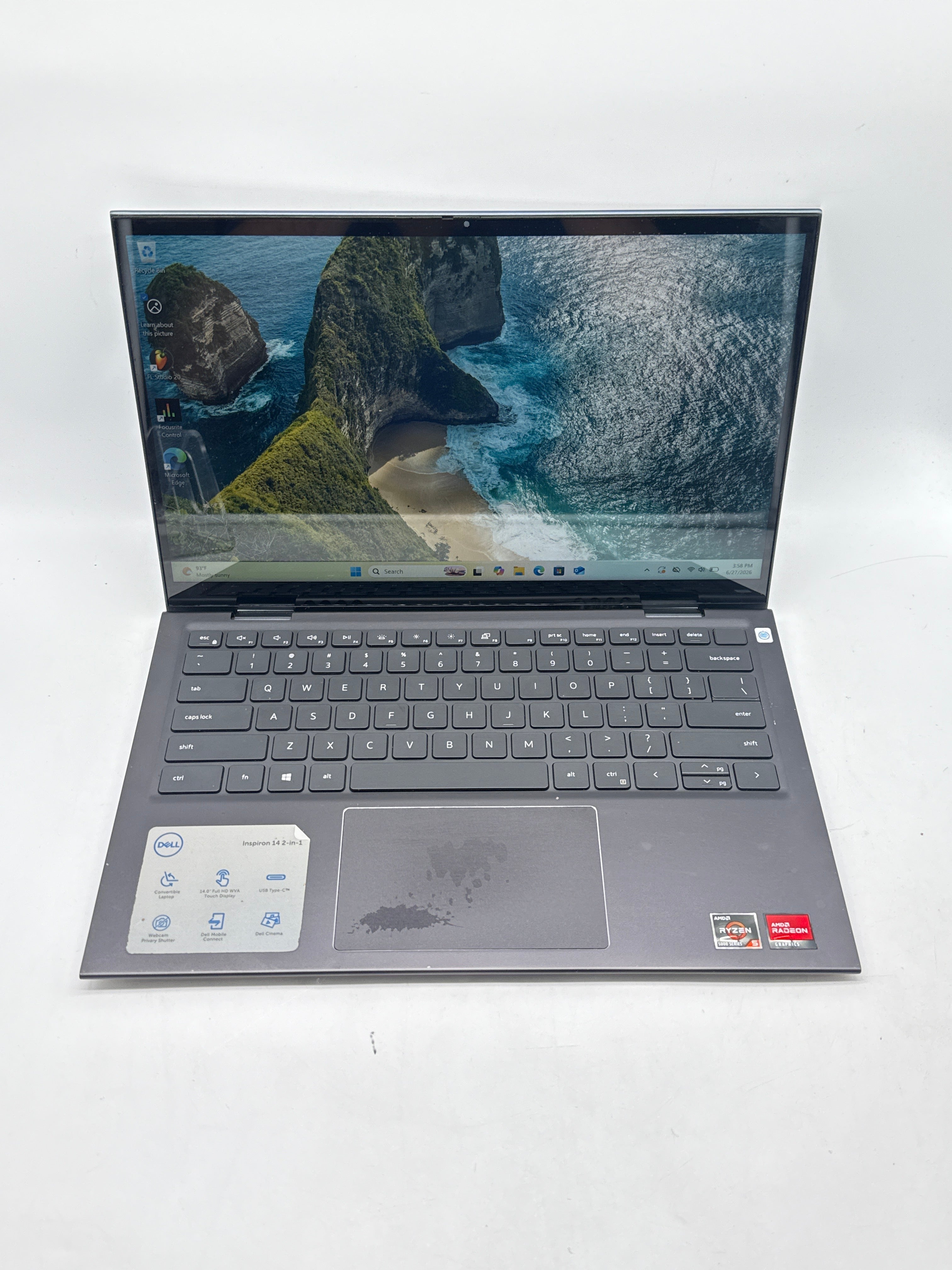 Dell Inspiron 7415 2-in-1 Ryzen 5 5500U 8GB RAM 256GB SSD - Used
