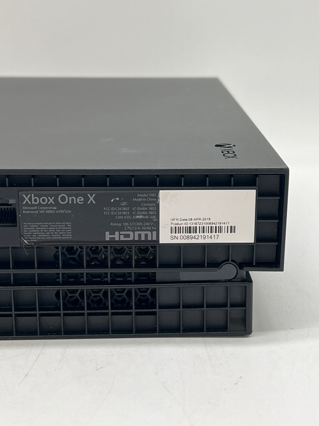Microsoft Xbox One X 1787 1TB Black Console Only - Used