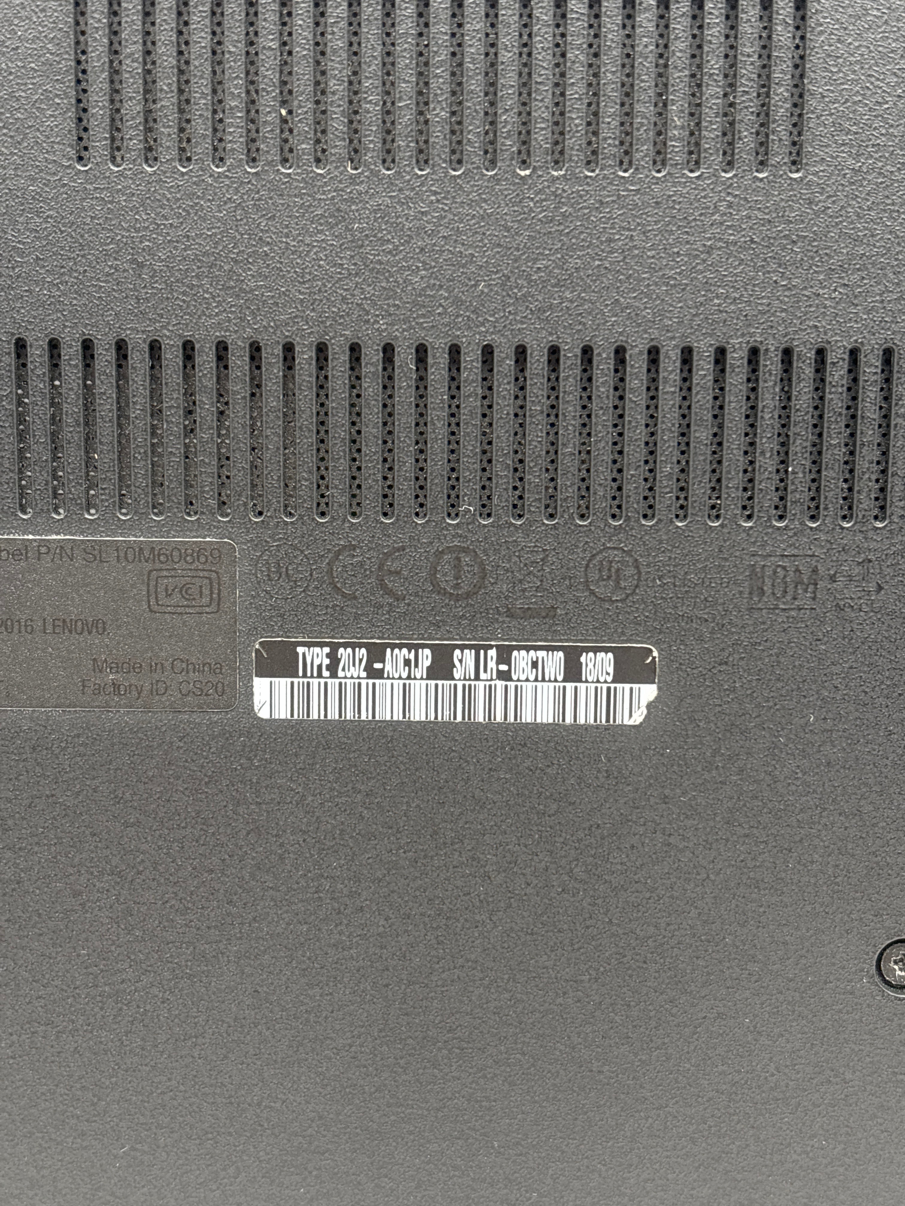 Lenovo ThinkPad 15.6" Intel Celeron 3865U 16GB RAM 256GB SSD - Used