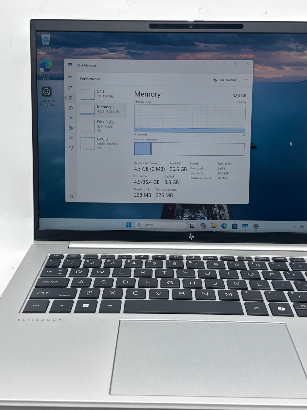 HP EliteBook 840 G11 14" Intel Core Ultra 7 165U 32GB RAM 512GB SSD Silver - MDM Locked